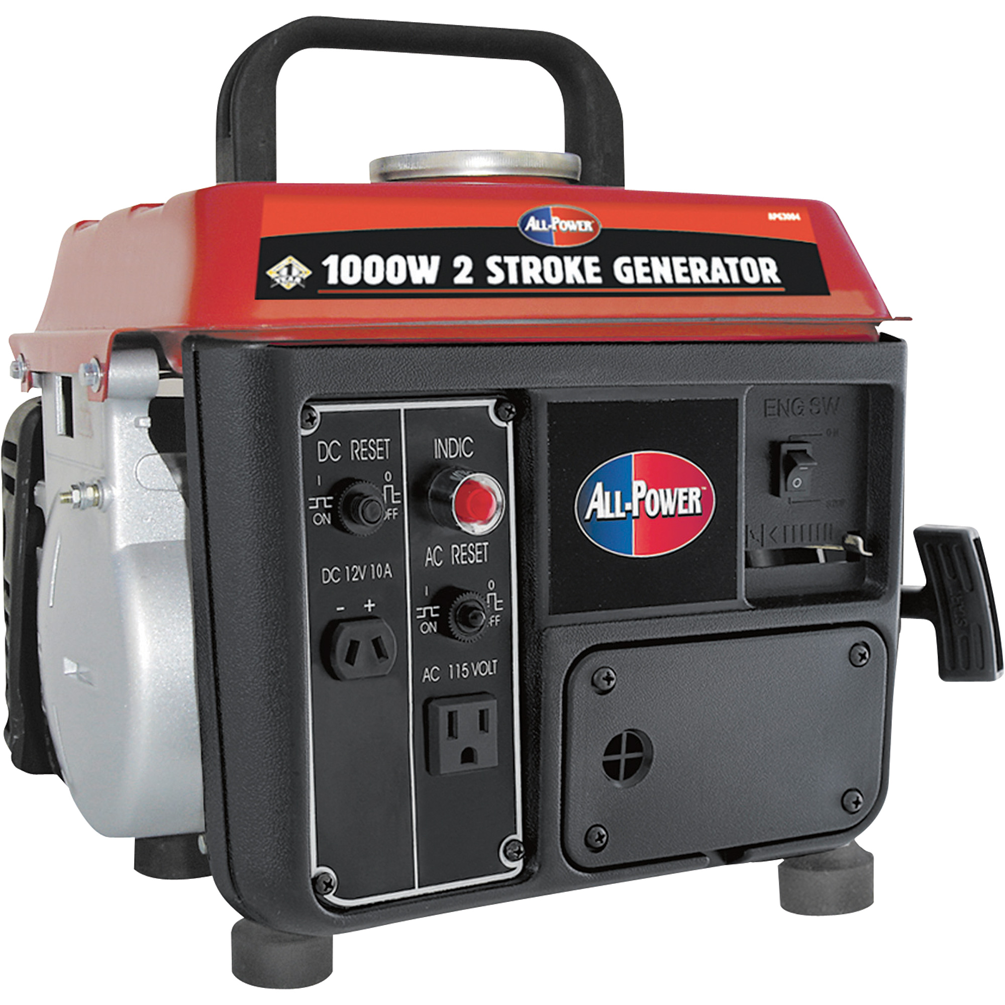 All Power America 2-Stroke Portable Generator — 1000 Surge Watts, 850 ...