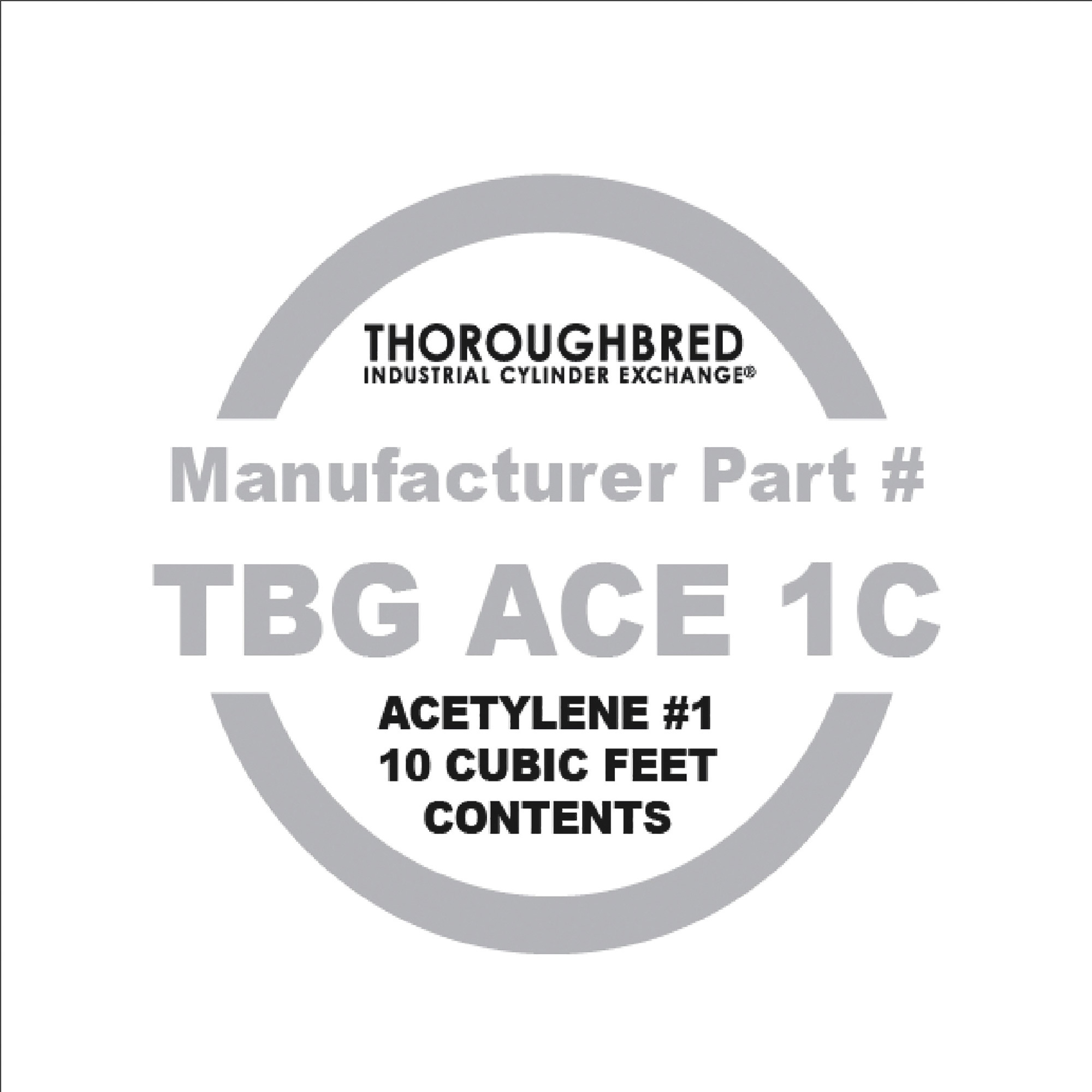 Thoroughbred Acetylene Gas Cylinder Fill or Exchange â MC 10CF