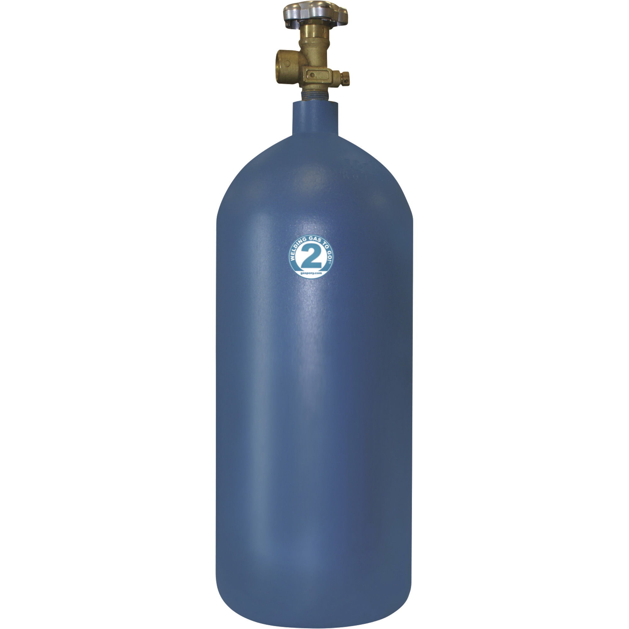 Thoroughbred Welding Gas To Go â Argon Welding Gas Cylinder, Size 2, 40 Cu. Ft., Empty, Model #TC ARG 2CC