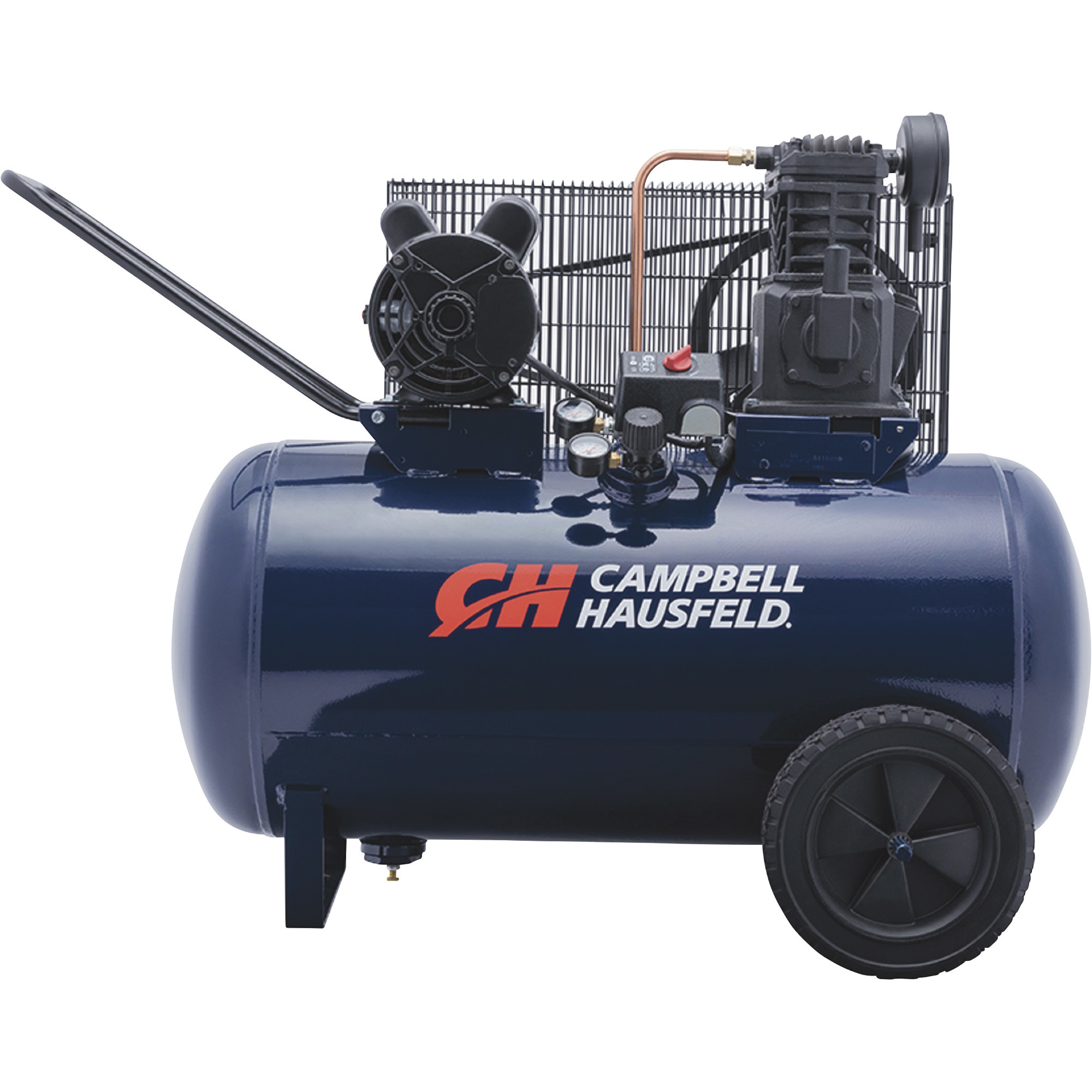 Campbell Hausfeld Portable Electric Air Compressor, 3.2 HP, 30-Gallon Horizontal, 10.2 CFM, Model VT6271
