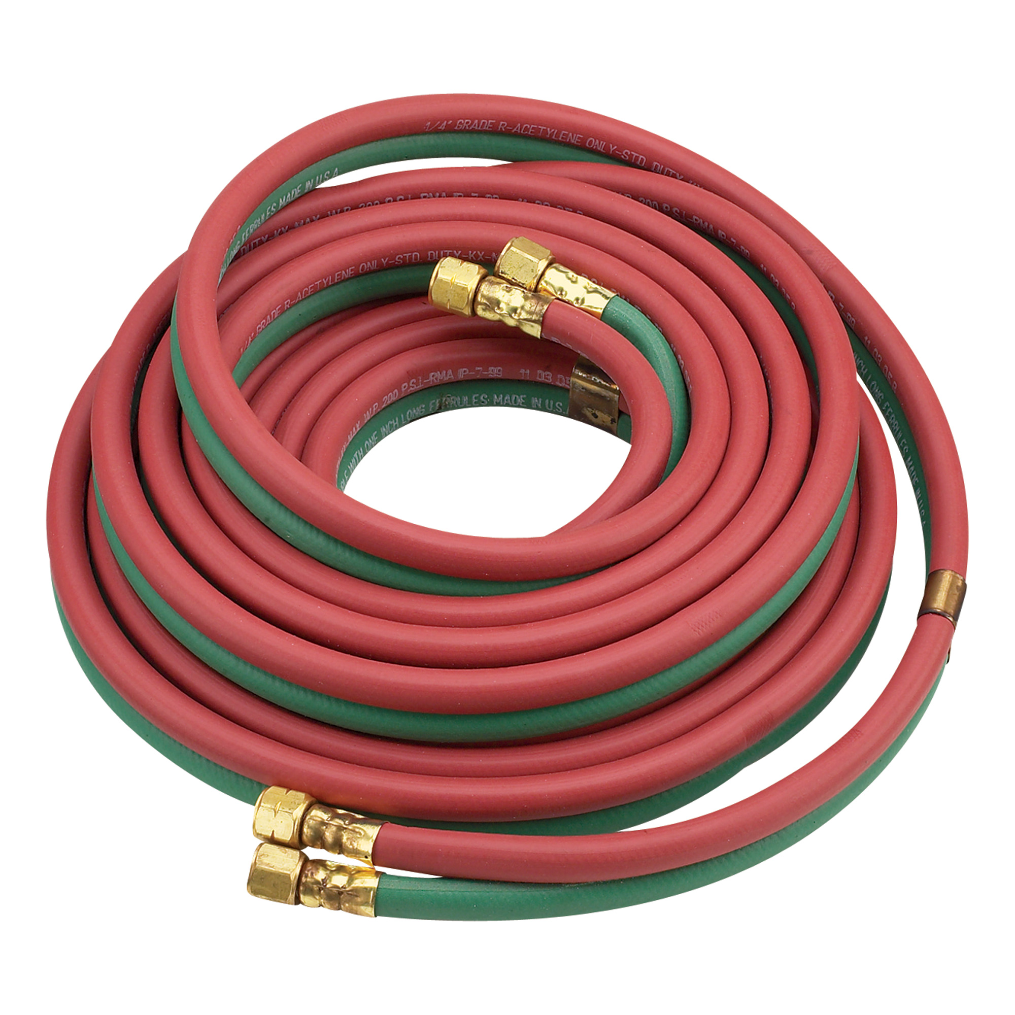 Hobart Twin-Line Oxyacetylene Gas Welding Hose â 1/4Inch x 25Ft., Model 770132