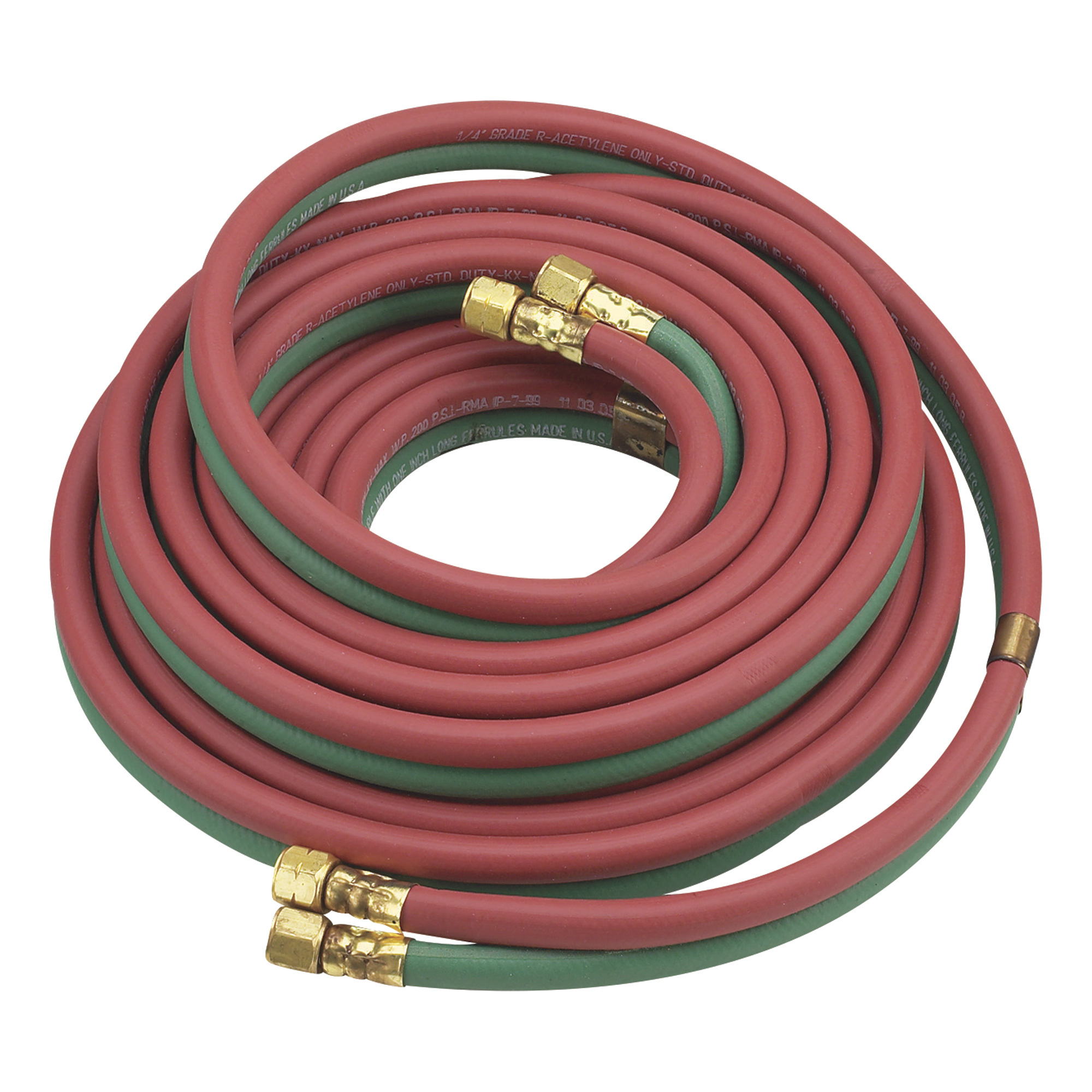 Hobart Twin-Line Oxyacetylene Gas Welding Hose â 1/4Inch x 50Ft., Model 770133