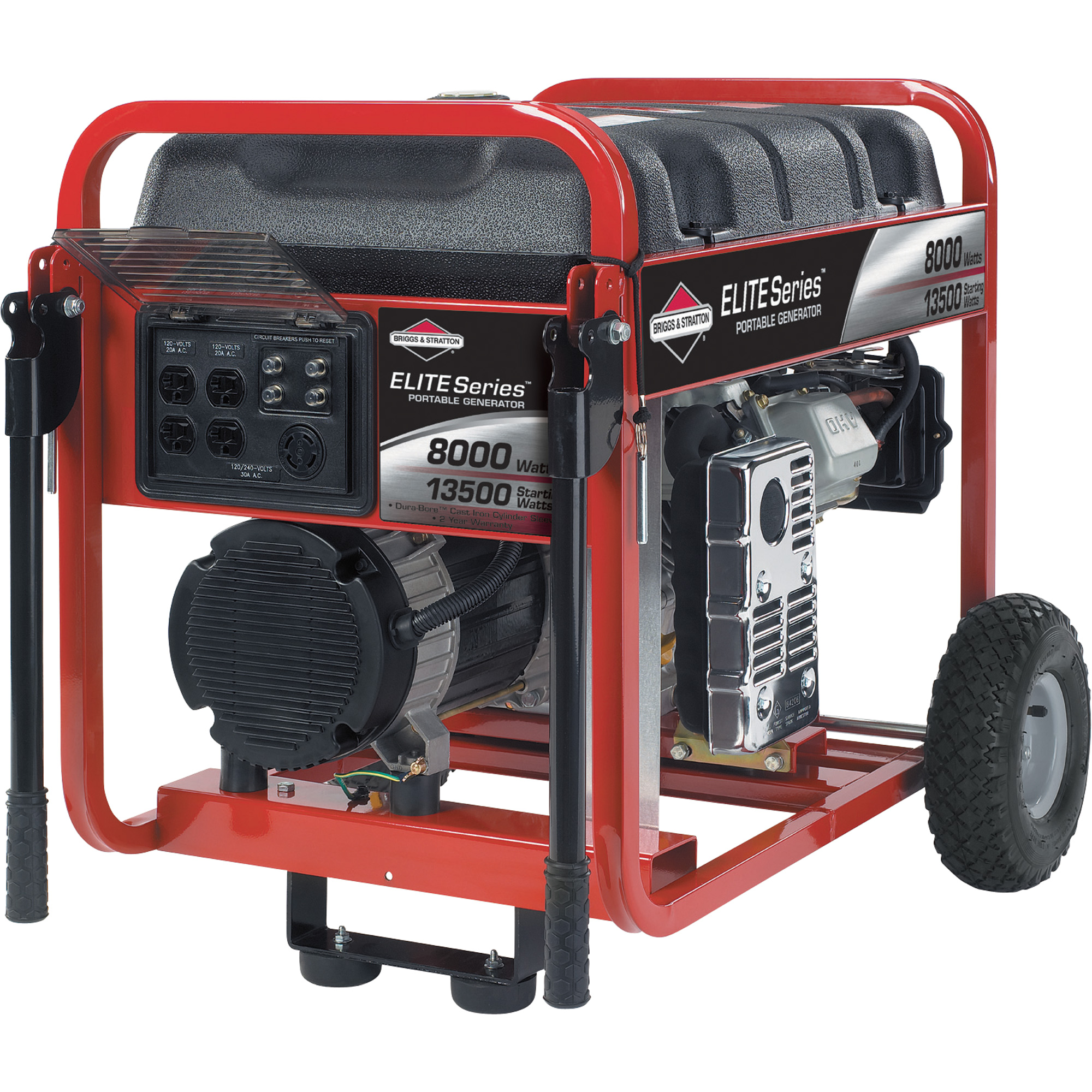 Briggs & Stratton Portable Generator — 13,500 Surge Watts, 8000 Rated ...