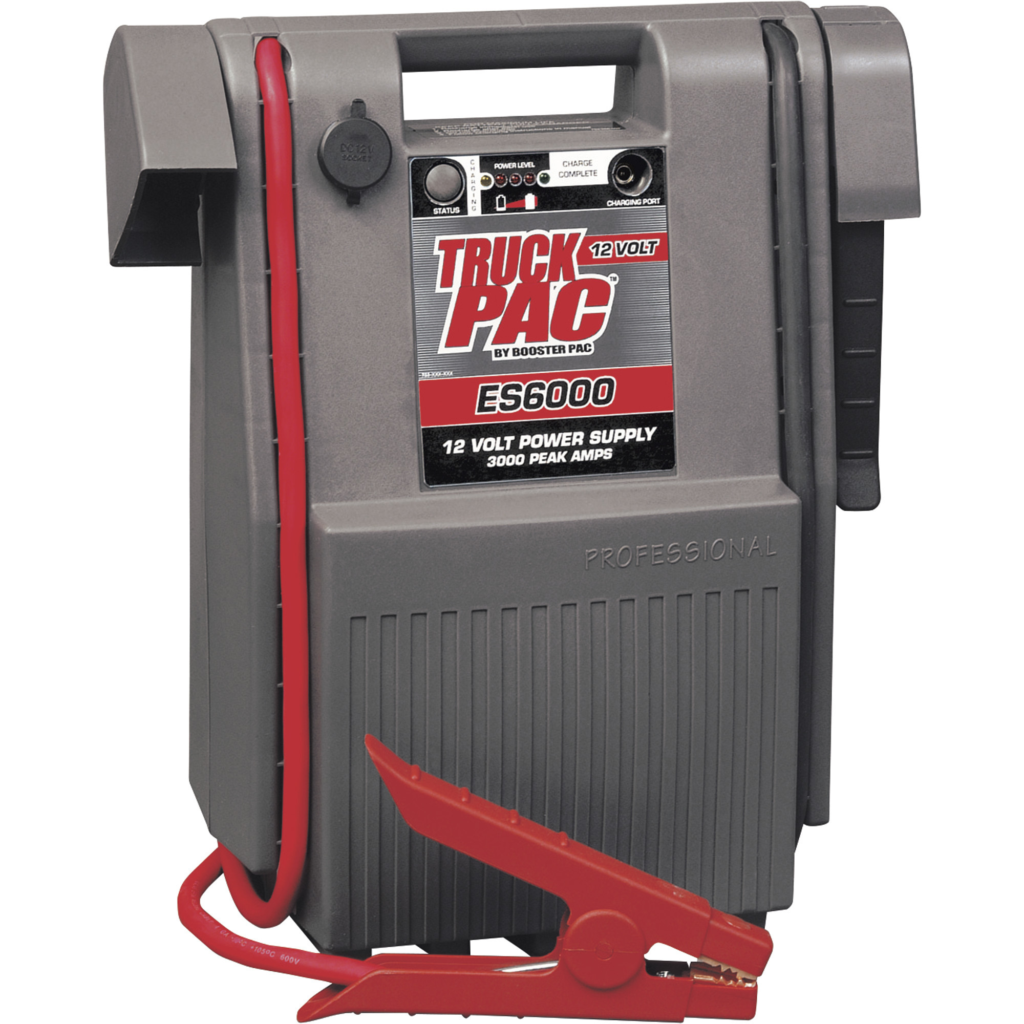 Truck Pac Industrial-Grade 12 Volt Jump Starter â 3000 Peak Amps, Model ES6000