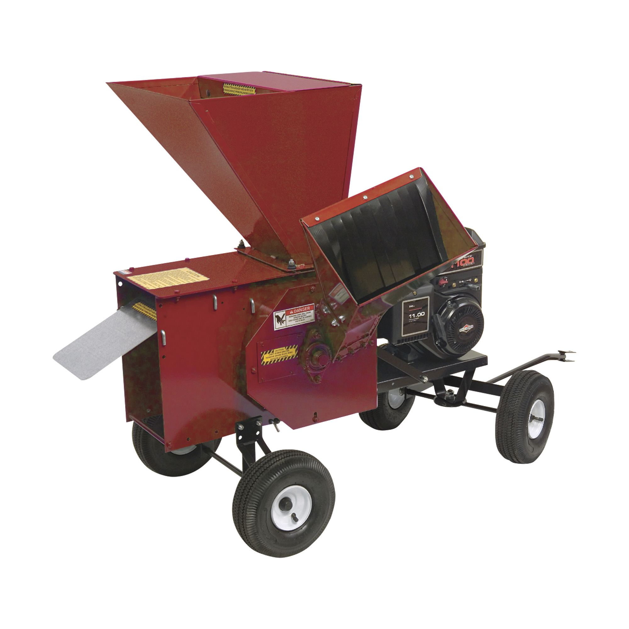 Tow-Behind Wood Chipper/Shredder — 249cc Briggs & Stratton 1150 Series OHV Engine, 3 1/2Inch Chipping Capacity, Model - Merry Mac 12PT1100M