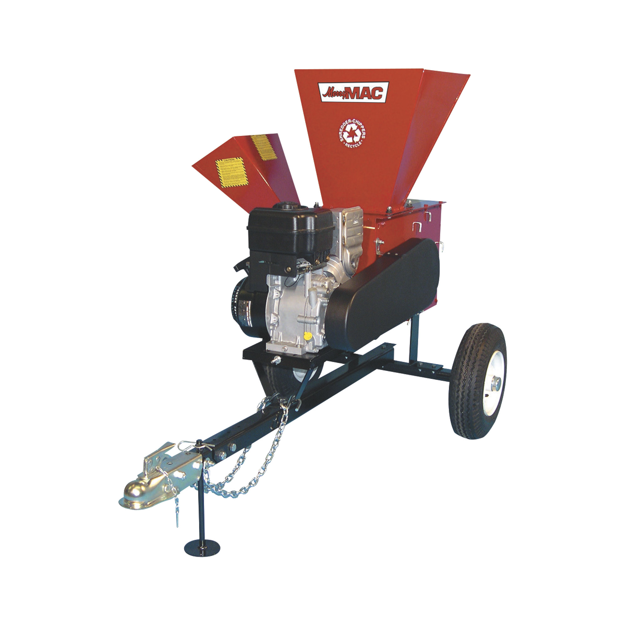 Highway-Towable Wood Chipper/Shredder — 249cc Briggs & Stratton 1150 Series OHV Engine, 3 1/2Inch Chipping Capacity, Model - Merry Mac 12PHT1100M
