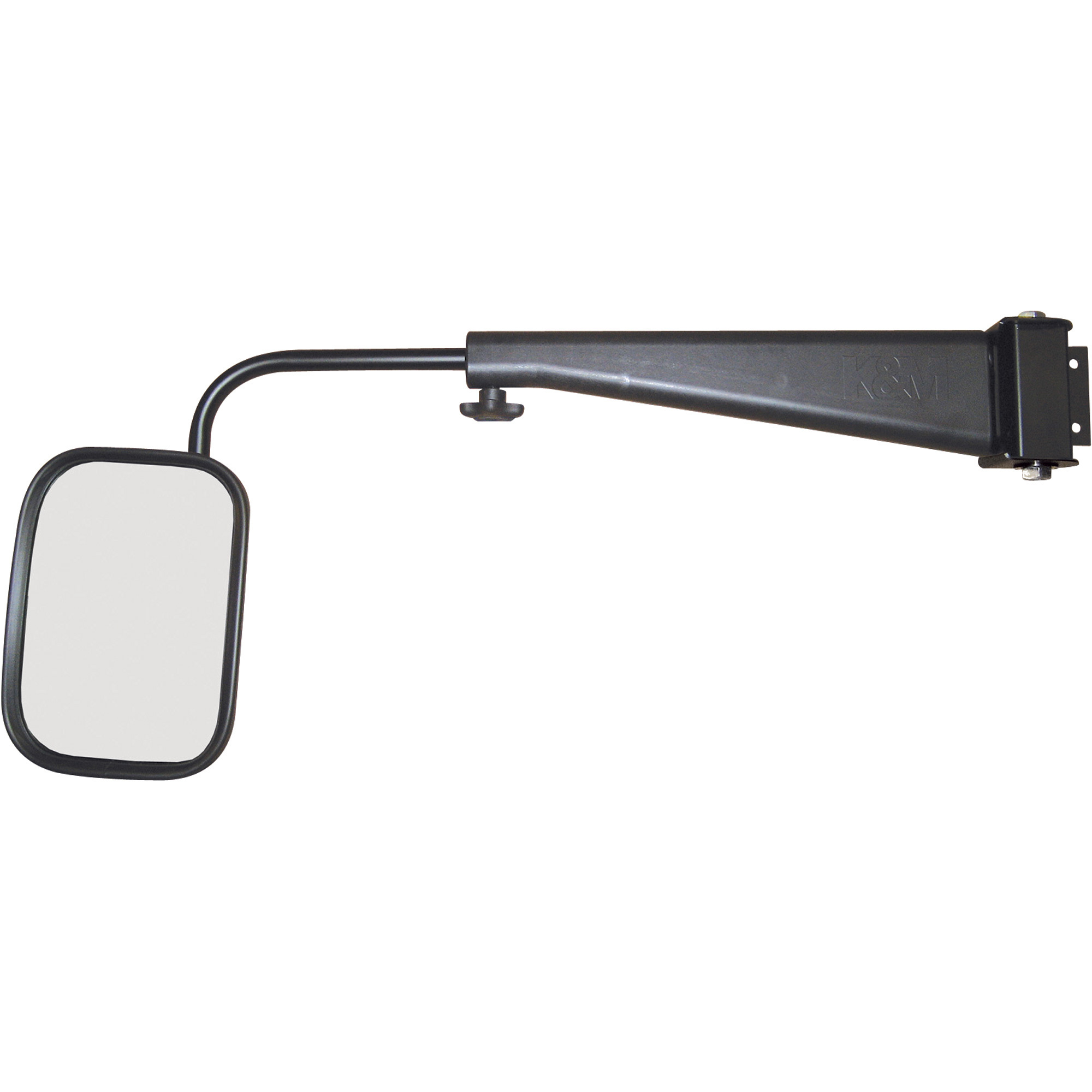 K & M Adjustable Tractor Cab Mirror, Fits Case-IH Magnum Series Tractors, Left Side-Only, Model 3132