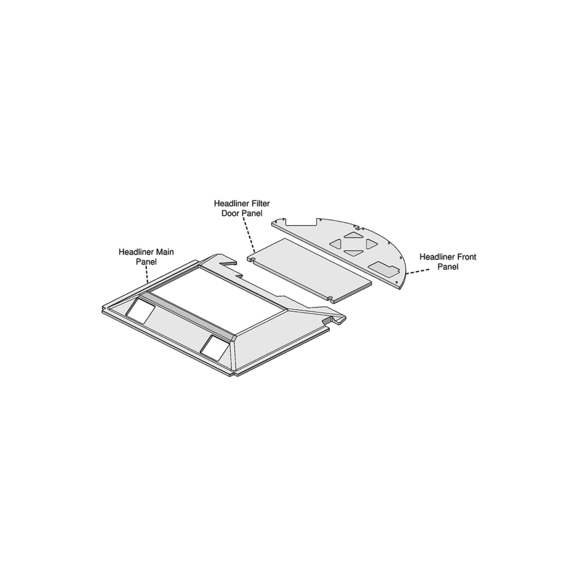 K & M Manufacturing Cab Headliner, For John Deere 30 & 40 Series Tractors, Model 4508