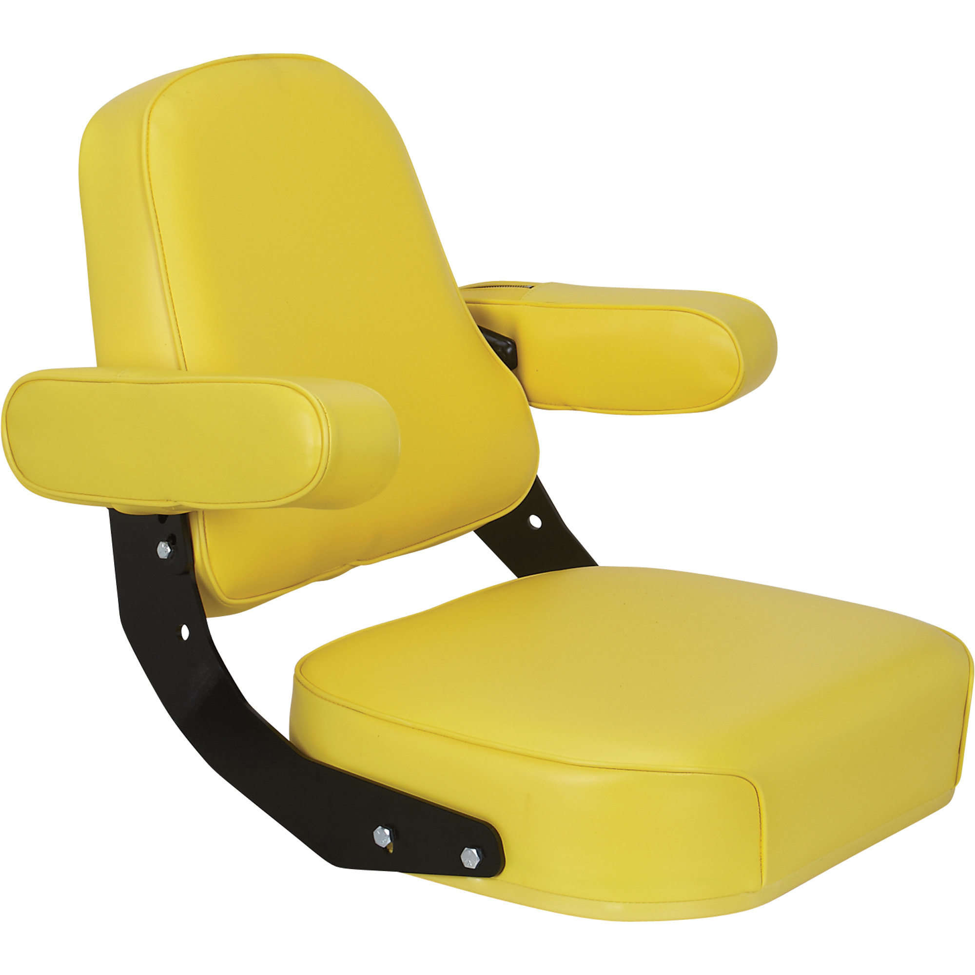 K & M Mfg Super Deluxe Seat Assembly for John Deere 10 and 20 Series Tractors, Yellow, Model 7200