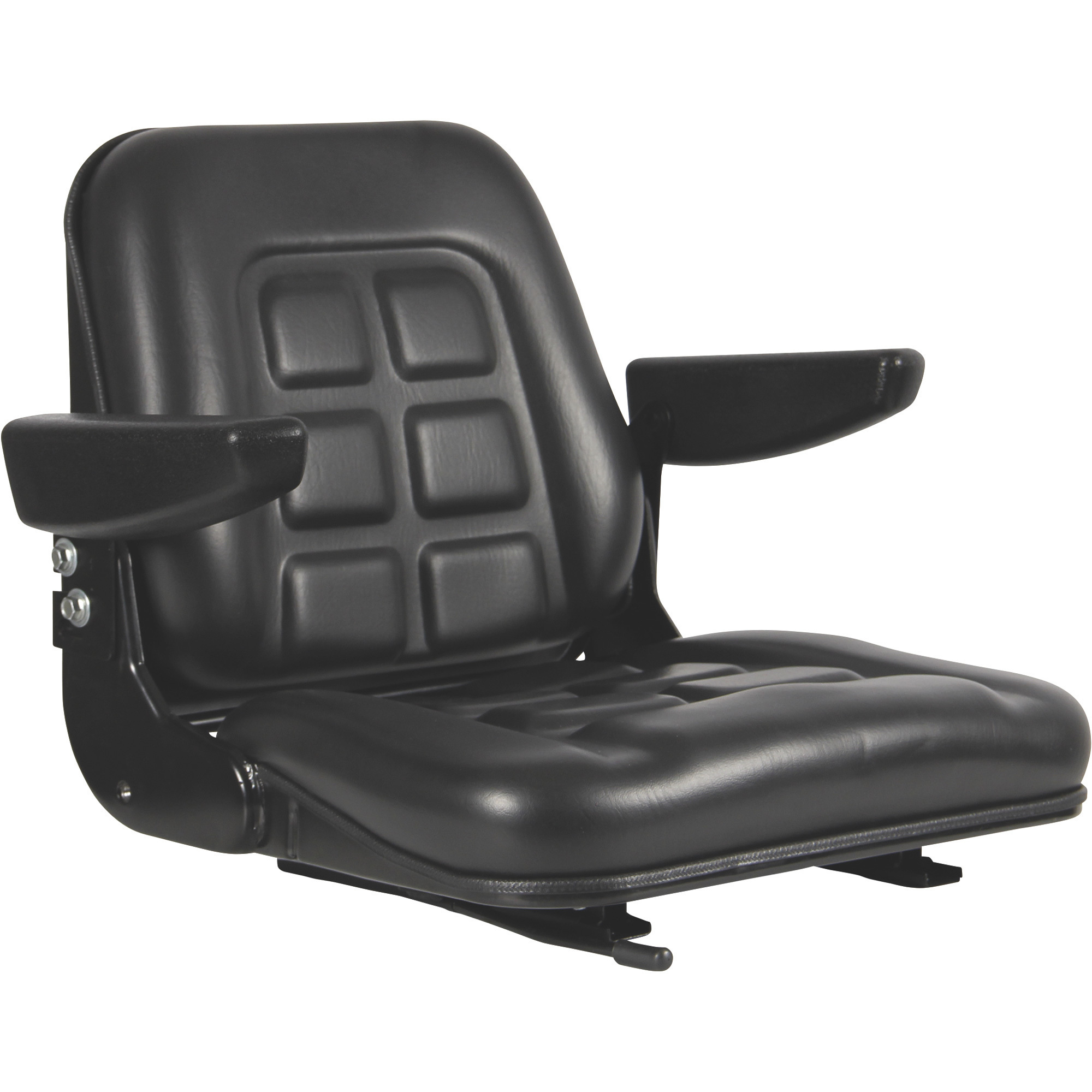 Black Talon Universal Folding Bucket Seat with Armrests â Black, Model 355000BK