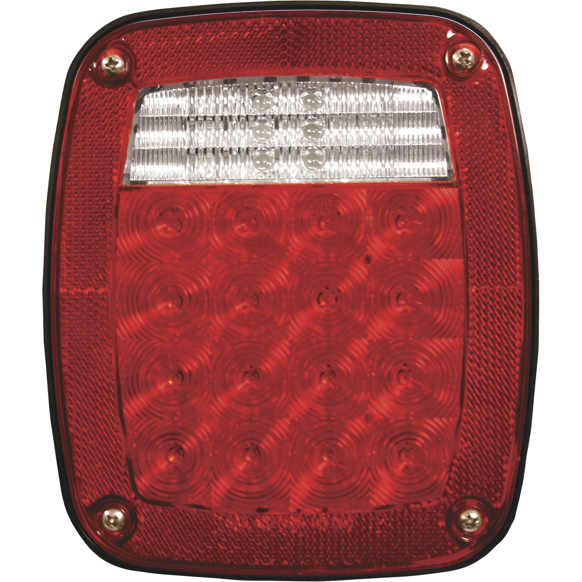 Hopkins Towing Solutions LED Universal Combination Stop/Tail/Turn Light with Back Up â Red, Model C599SWTM