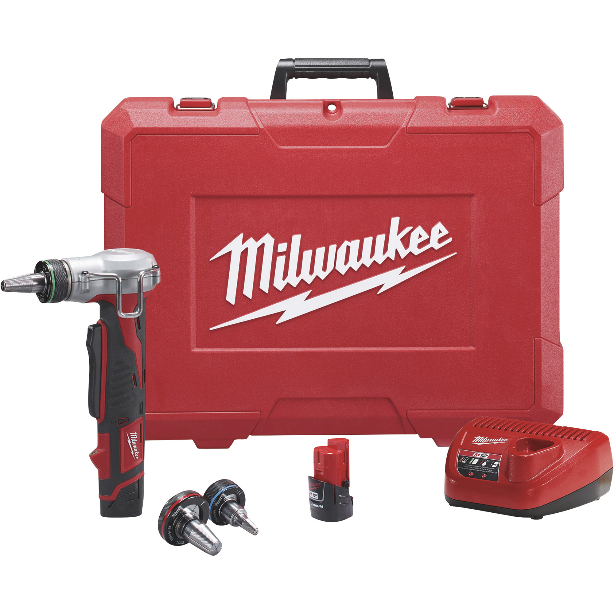 Milwaukee M12 ProPEX Expander Kit, 2 Batteries, Model 2432-22