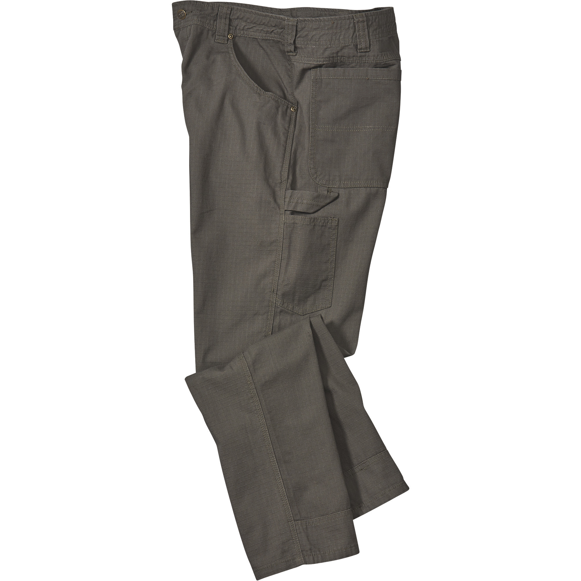 Gravel Gear Men's Cotton Ripstop Carpenter Pants with Teflon Fabric Protector â Moss, 30Inch Waist x 30Inch Inseam