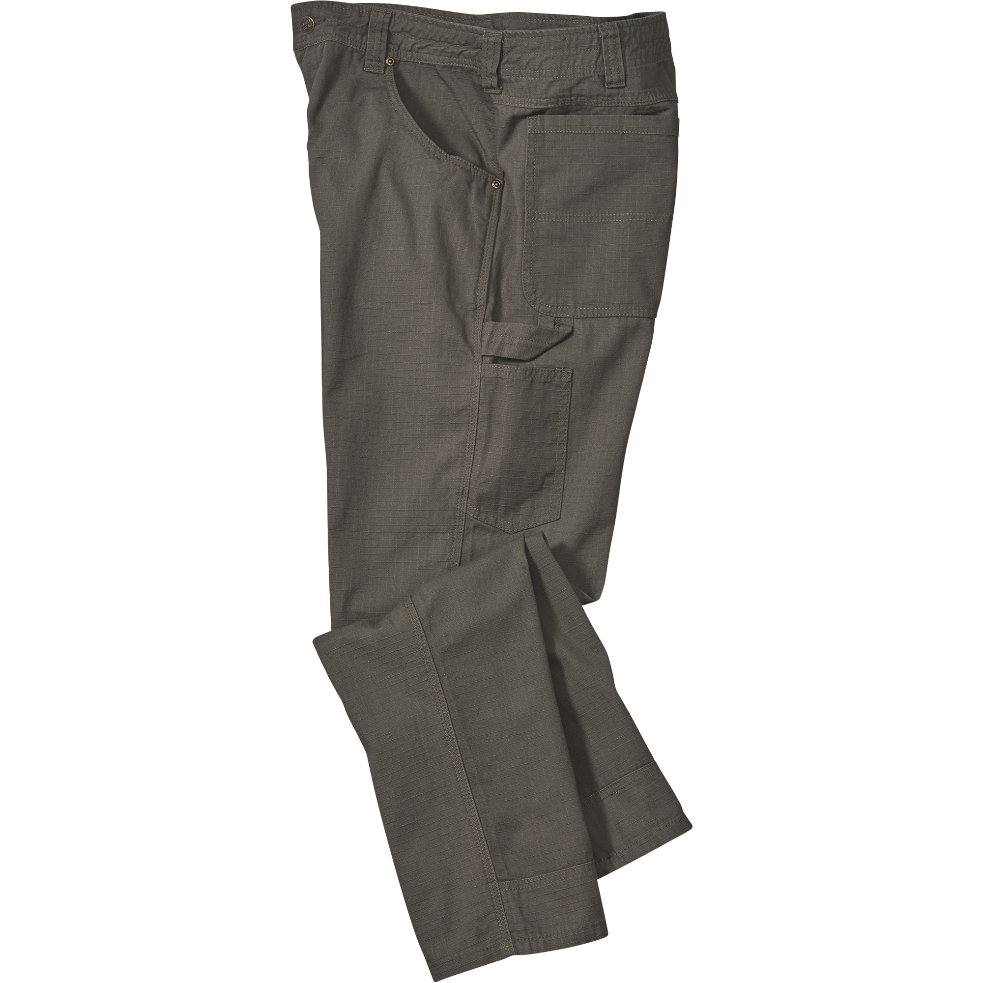 Gravel Gear Men's Cotton Ripstop Carpenter Pants with Teflon Fabric Protector â Moss, 34Inch Waist x 30Inch Inseam