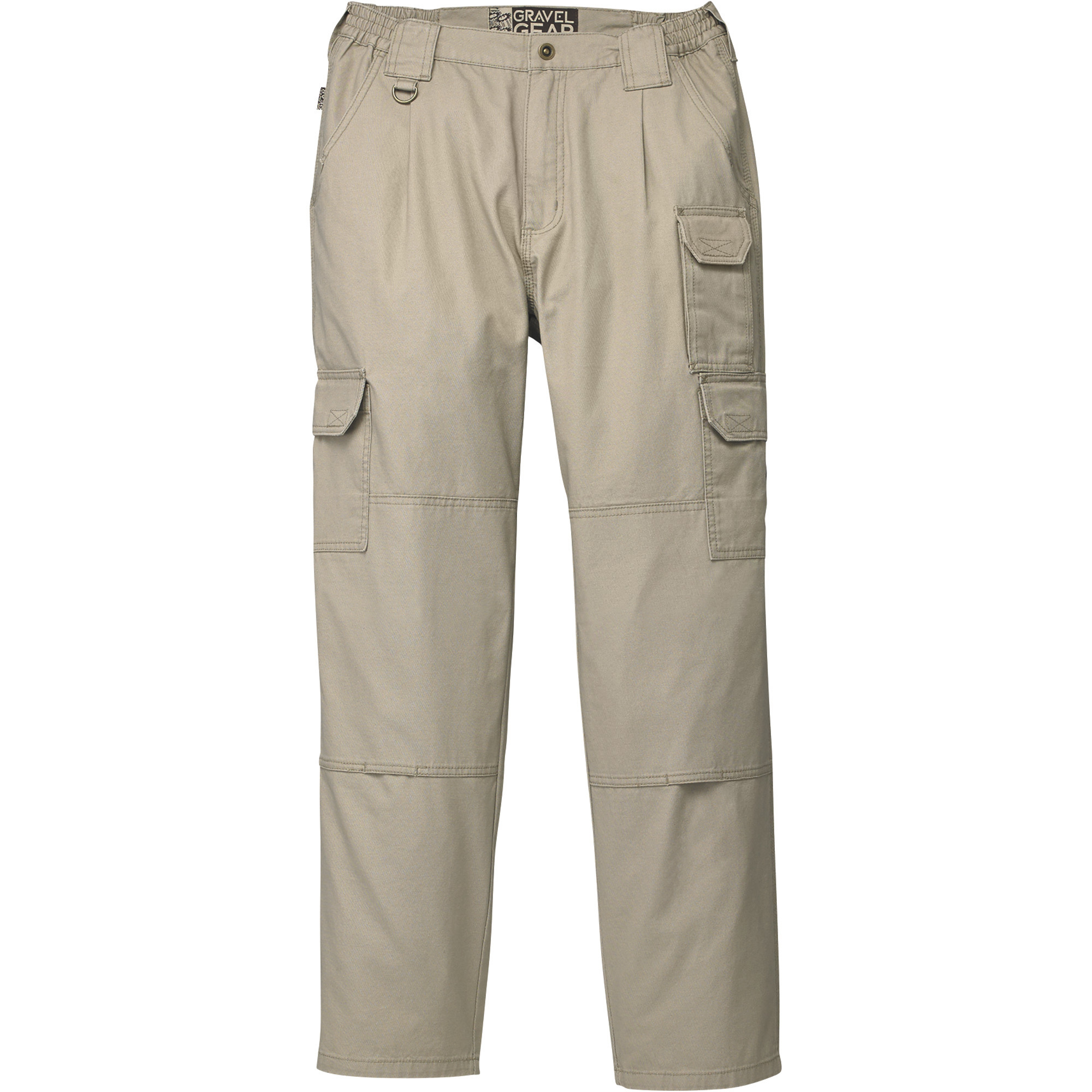 Gravel Gear Men's Cotton Ripstop Carpenter Pants with Teflon Fabric Protector â Khaki, 30Inch Waist x 30Inch Inseam