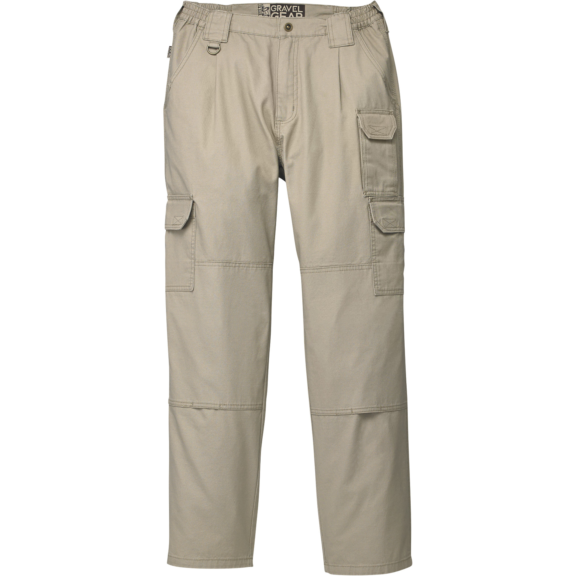 Gravel Gear Men's 7-Pocket Tactical Pants with Teflon - Khaki, 38Inch Waist x 30Inch Inseam