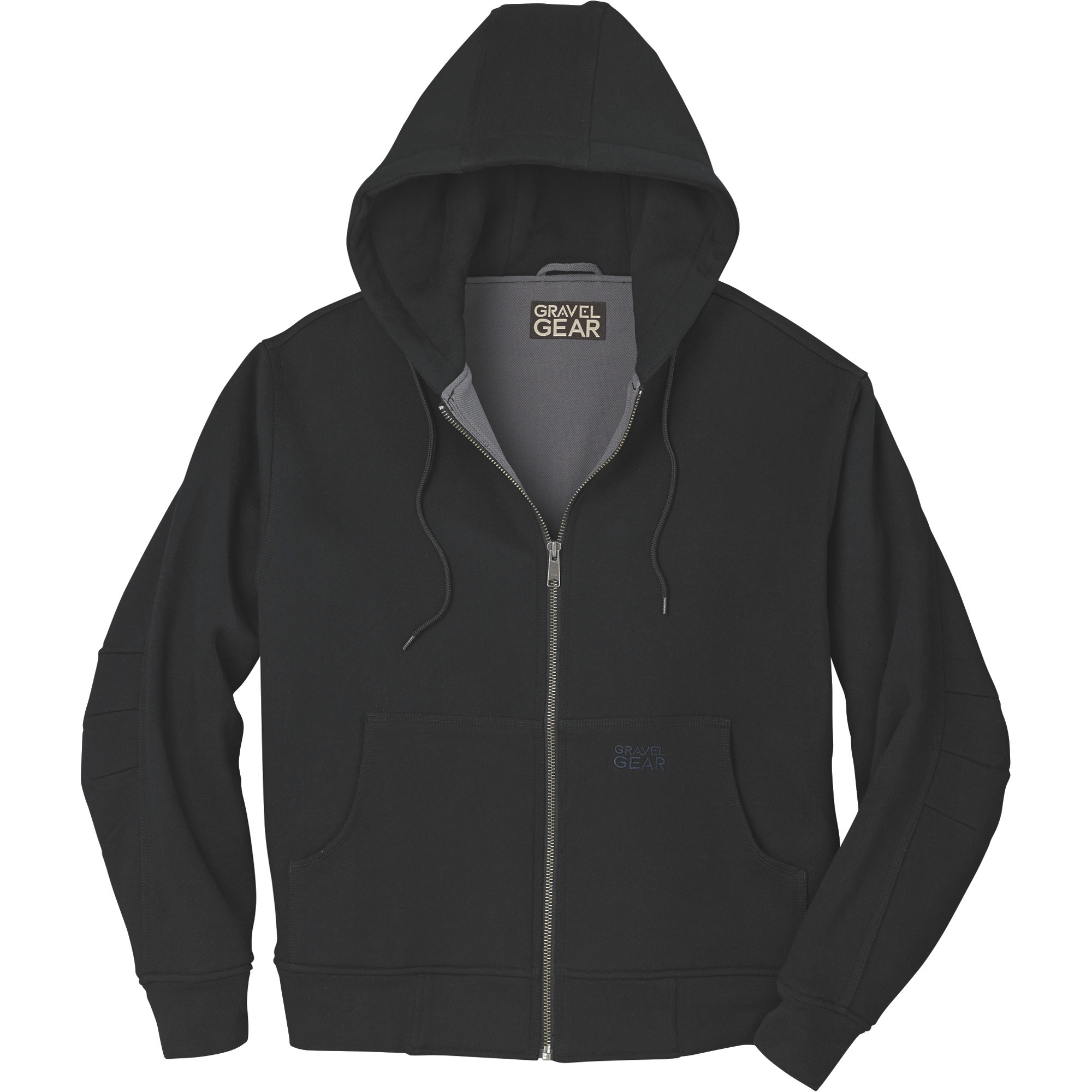 Gravel Gear Men's Hooded Thermal-Lined Sweatshirt - Black, Medium