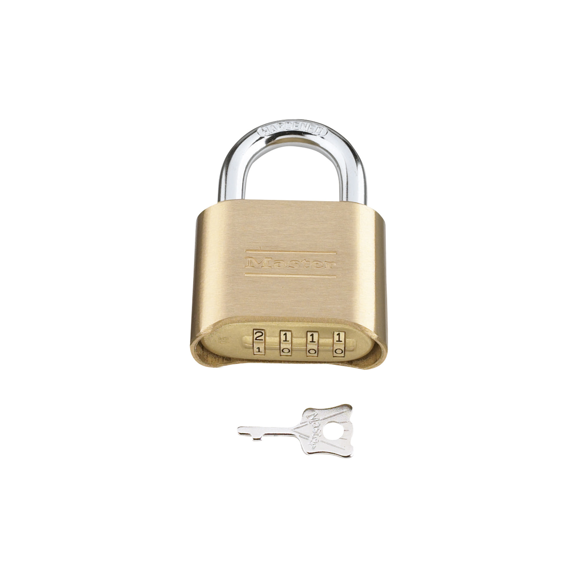 Master Lock Brass Padlock Combo, Model 175D