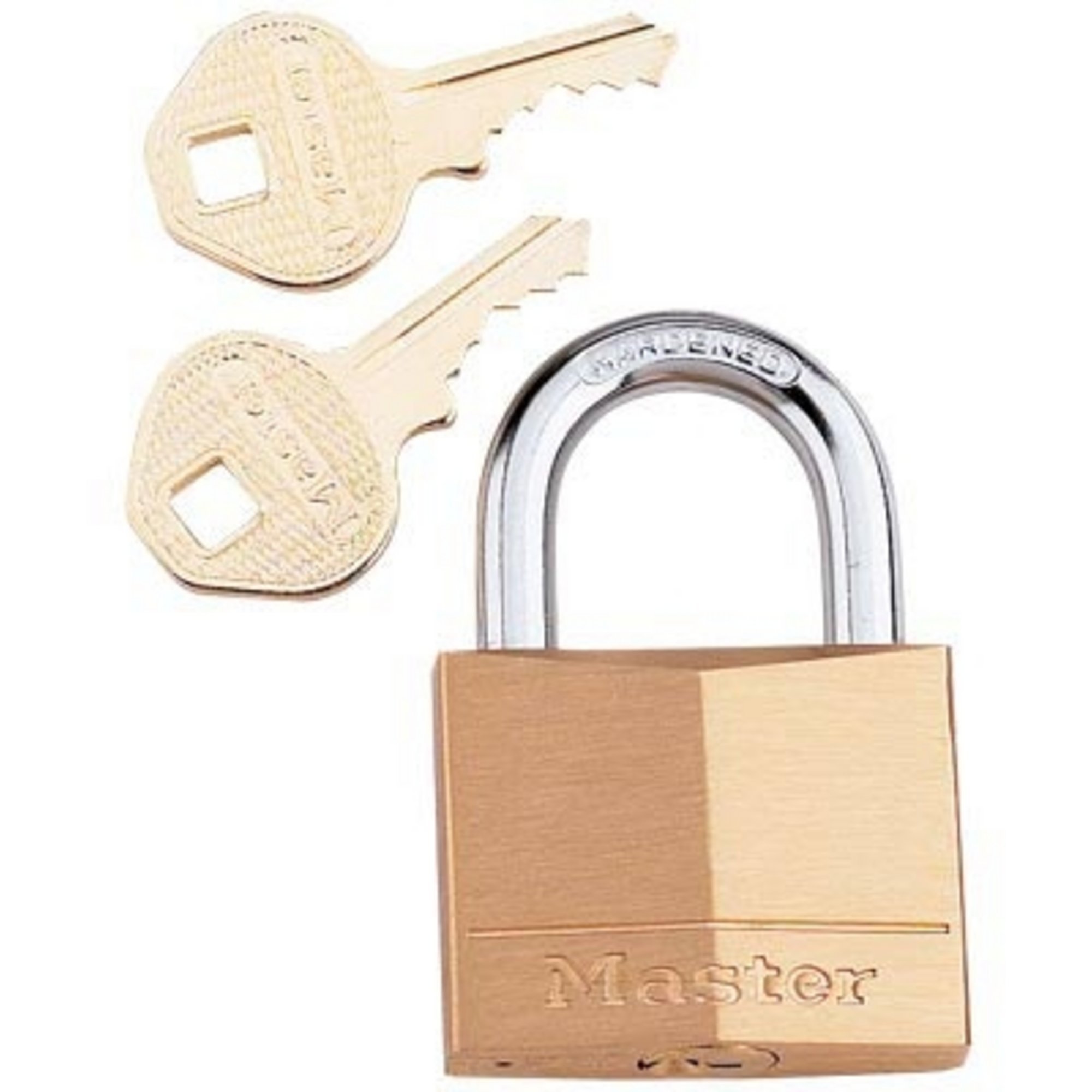 Master Lock 2-Pack Solid Brass Padlocks, Model 120T