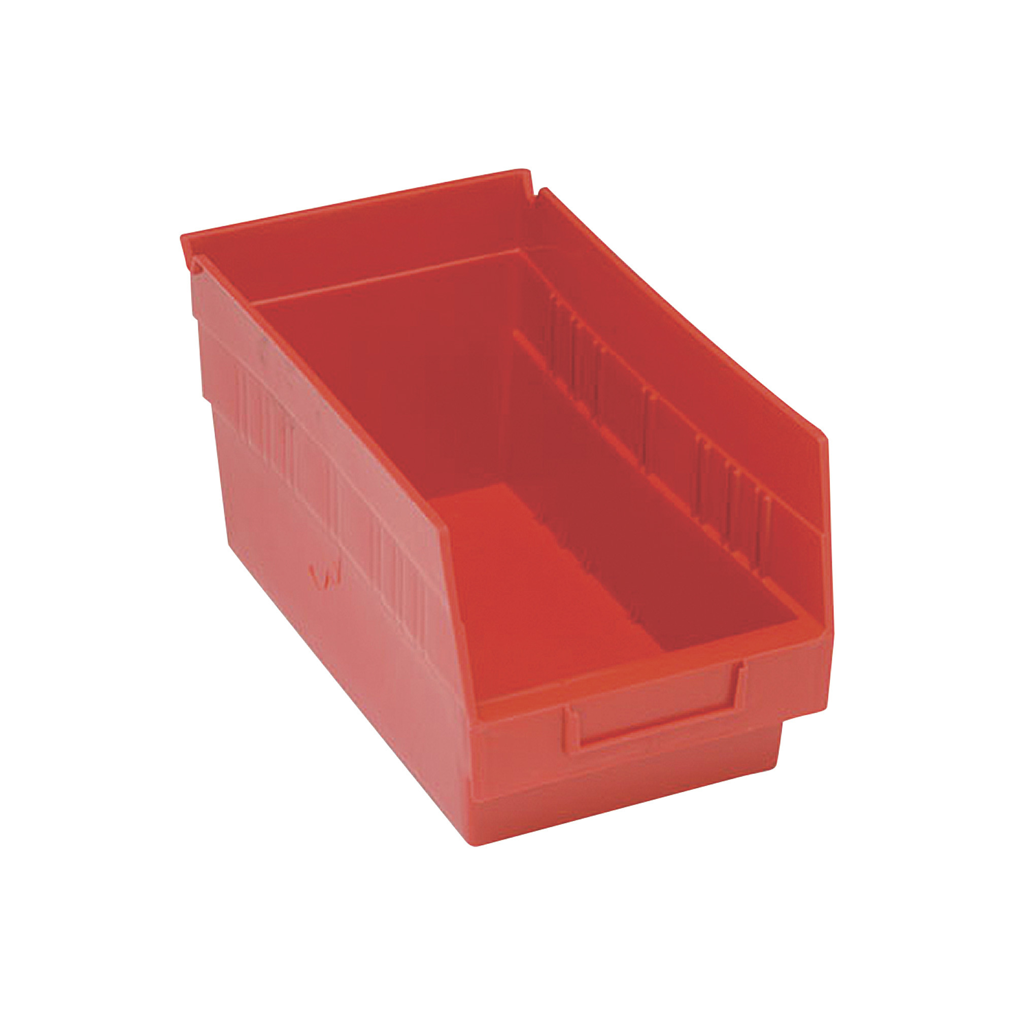 Quantum Storage Store-More 6Inch Shelf Bin, 11 5/8Inch L x 6 5/8Inch W x 6Inch H Size, Red, Carton of 30, Model QSB202RDCS