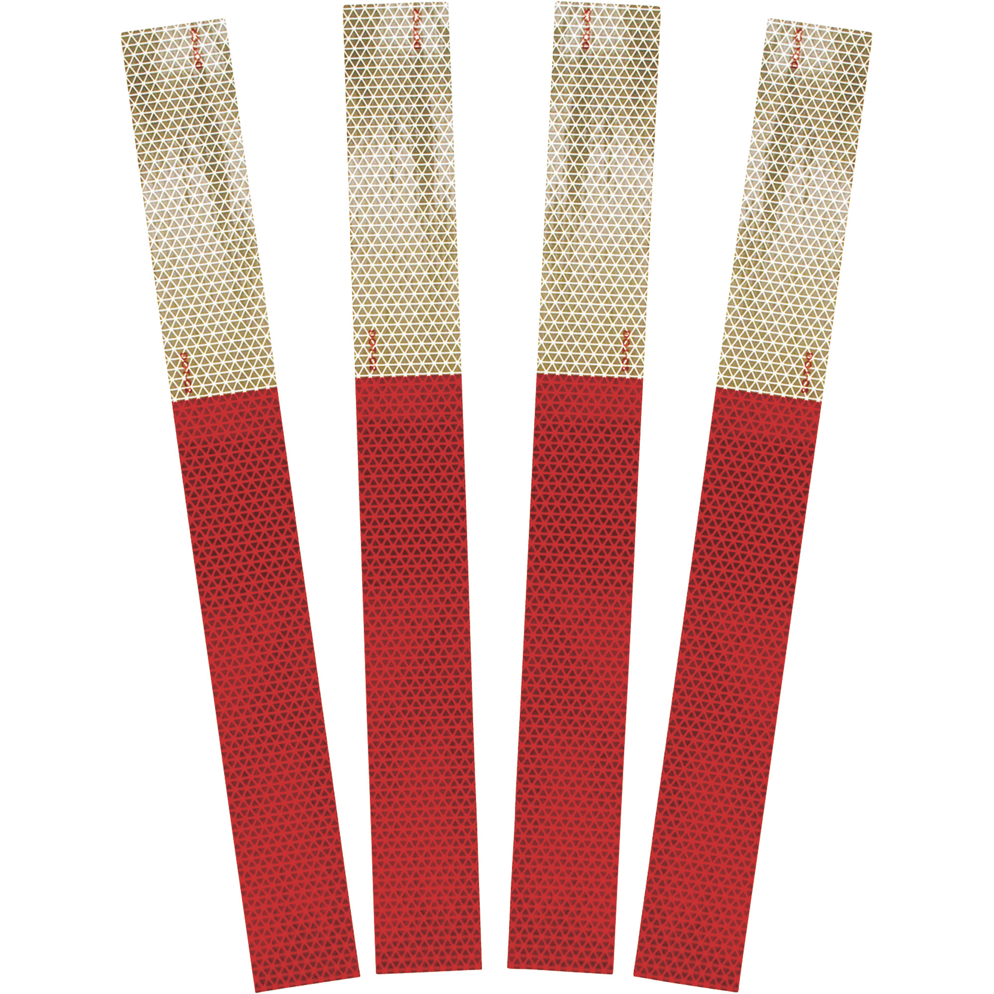 Hopkins Towing Solutions 4-Pack of Reflective Red/White Conspicuity Strips â 2Inch x 18Inch