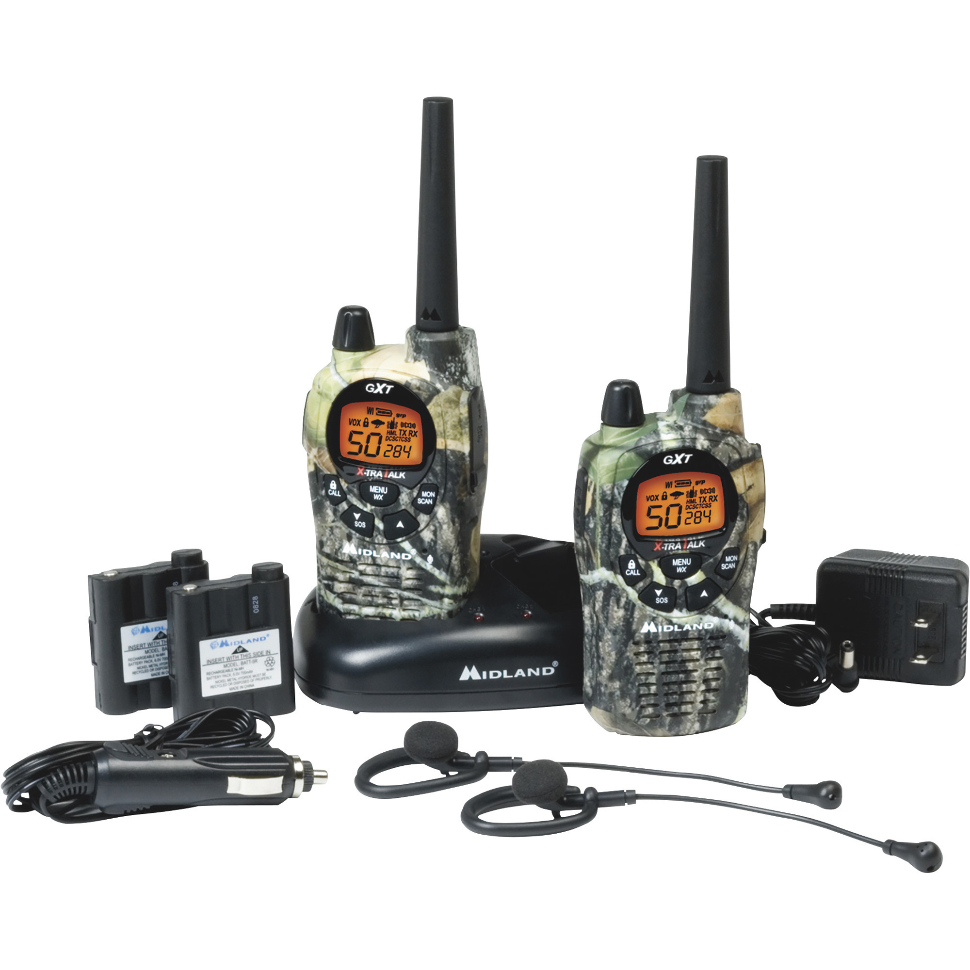Handheld GMRS Radio — Pair, 36-Mile Range, Model - Midland GXT1050VP4