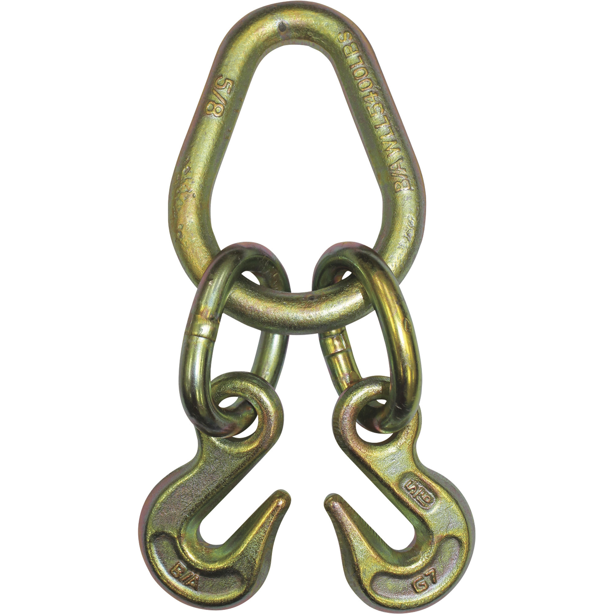 B/A Pear Link with 5/16Inch Grab hooks â 4700-Lb. Safe Working Load, 2ft.L x 8Inch W, Model N711-8E