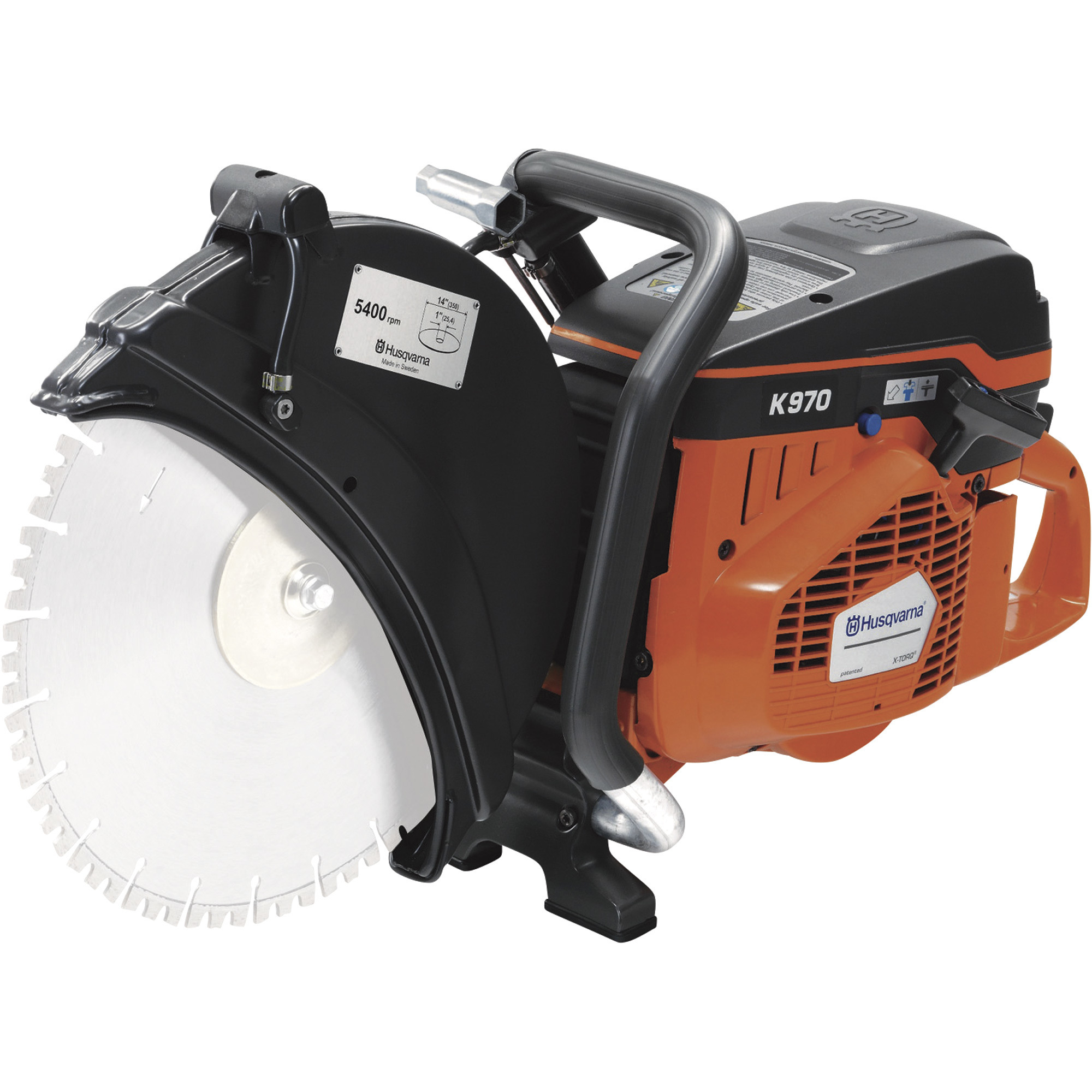 Husqvarna Power Cutter, 14Inch, 6.4 HP, Model K970-14 III