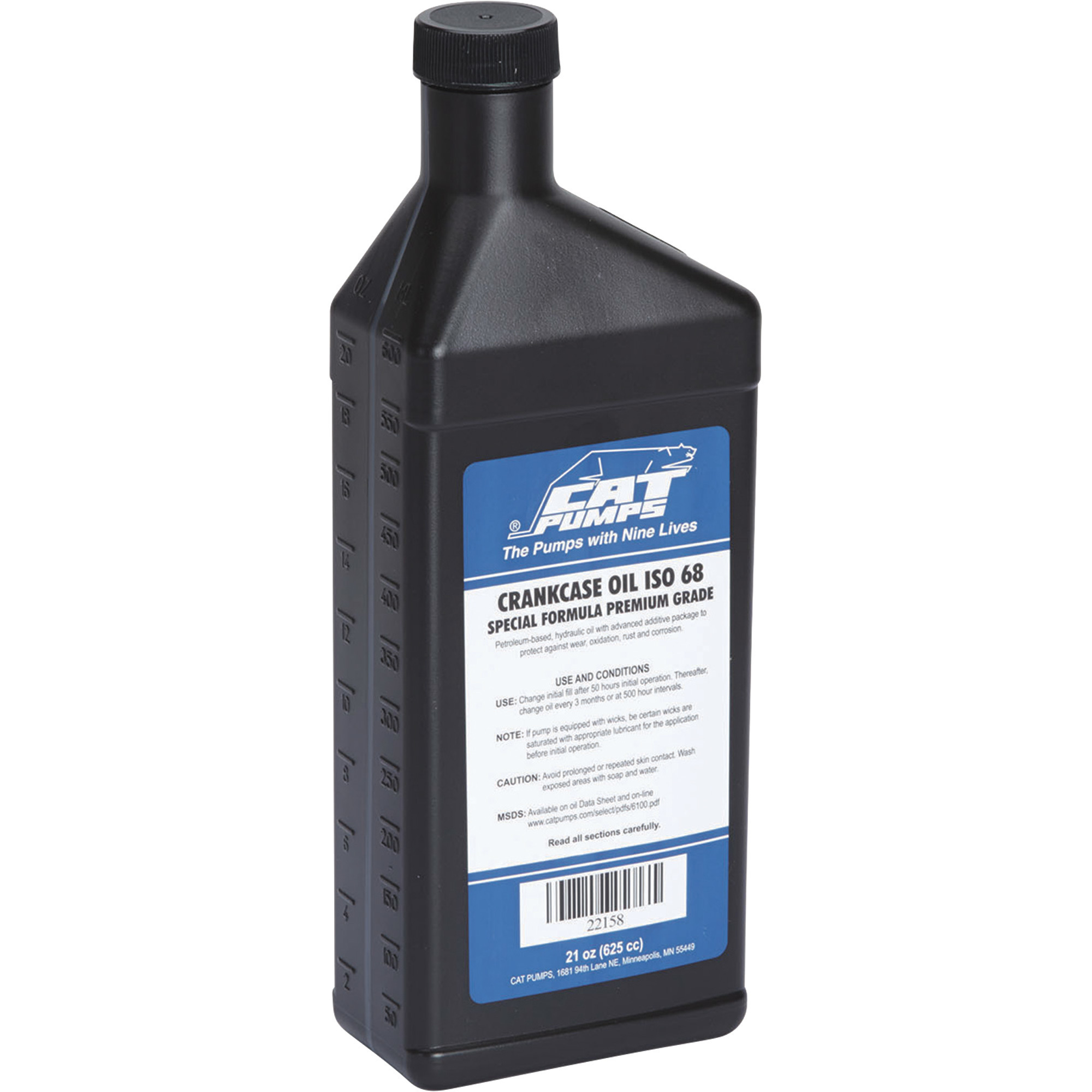 Cat Pumps Pressure Washer Pump Oil, 21 Oz.