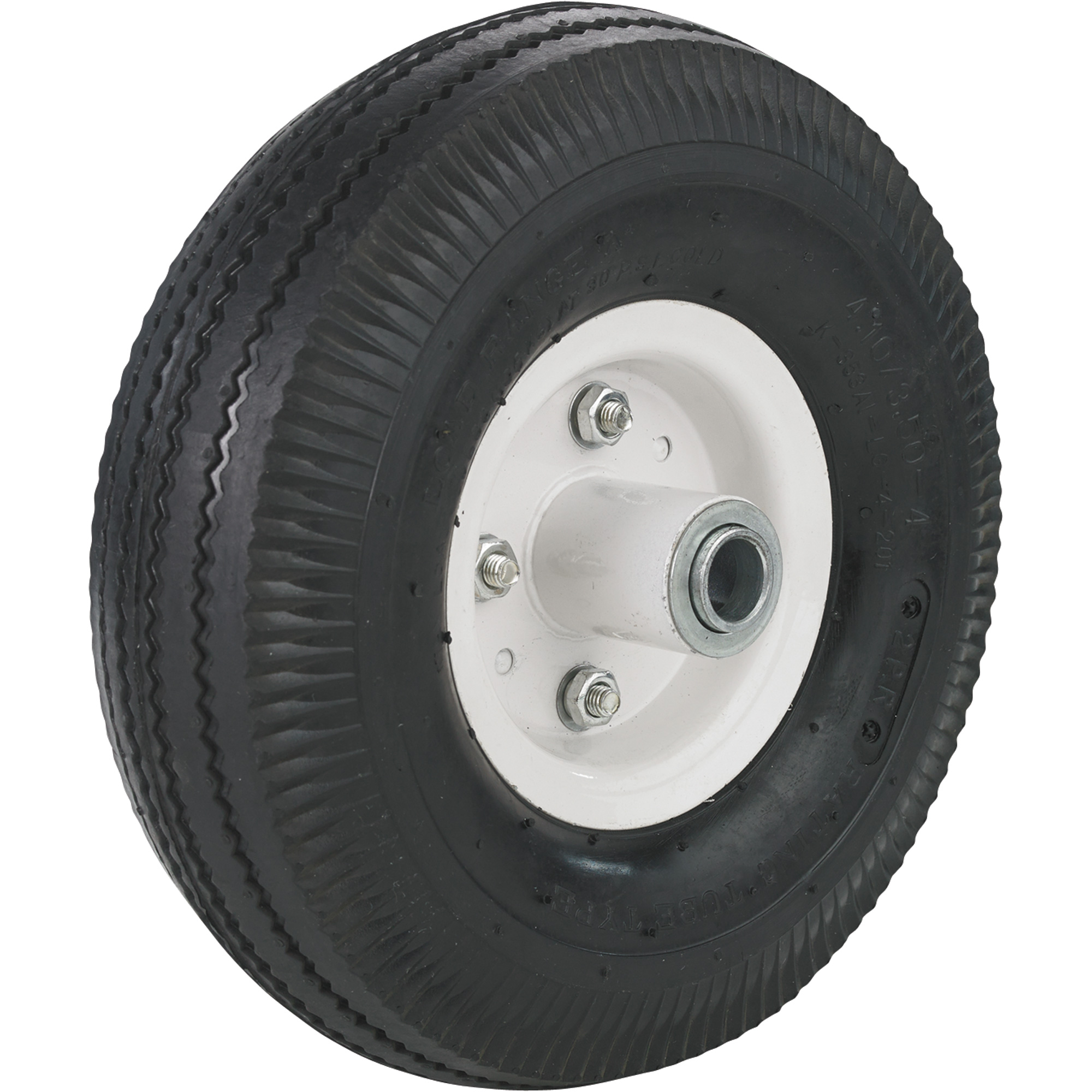 Pneumatic Tire on Split-Rim Steel Wheel â 10Inch x 4.10/3.50-4
