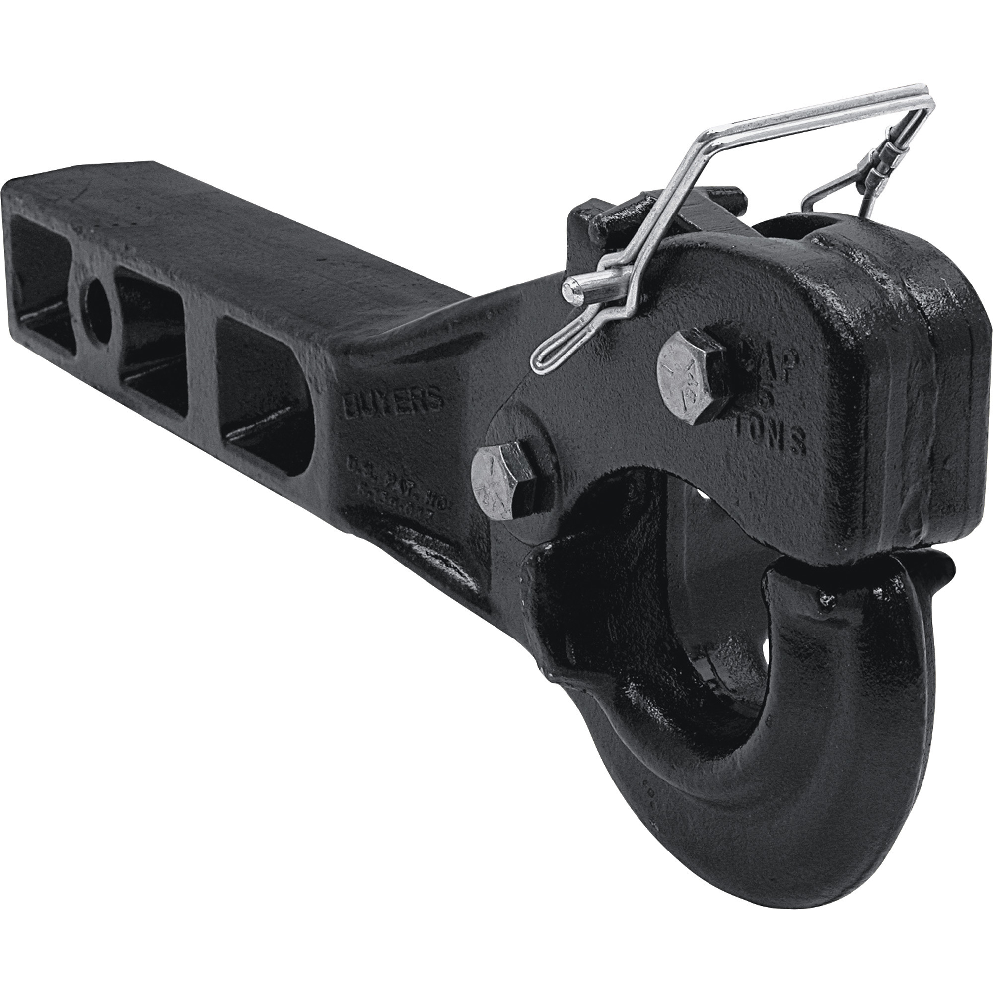 Ultra-Tow Pintle Hitch Fits into 2Inch Receiver, 5-Ton Capacity