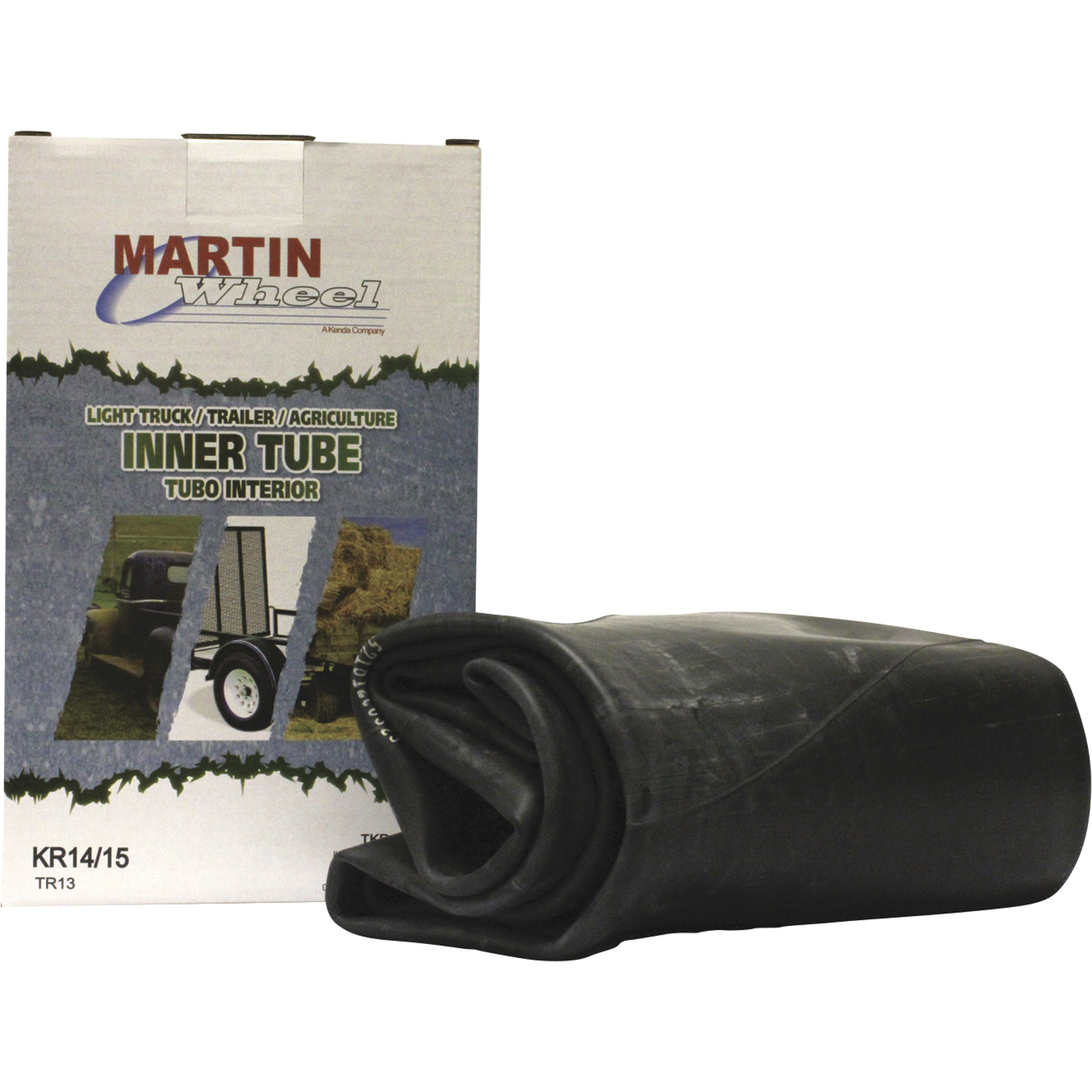 Martin Wheel Inner Tube with Straight Valve Stem â 14Inch and 15Inch High Speed and Low Speed Applications, Model TKR1415K