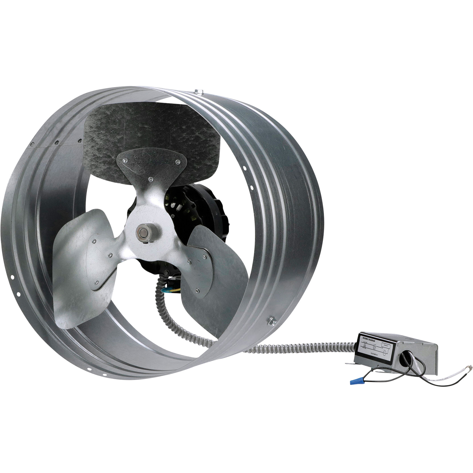 TPI Gable-Mount Exhaust Fan, 1300 CFM, Model GV-405-2B