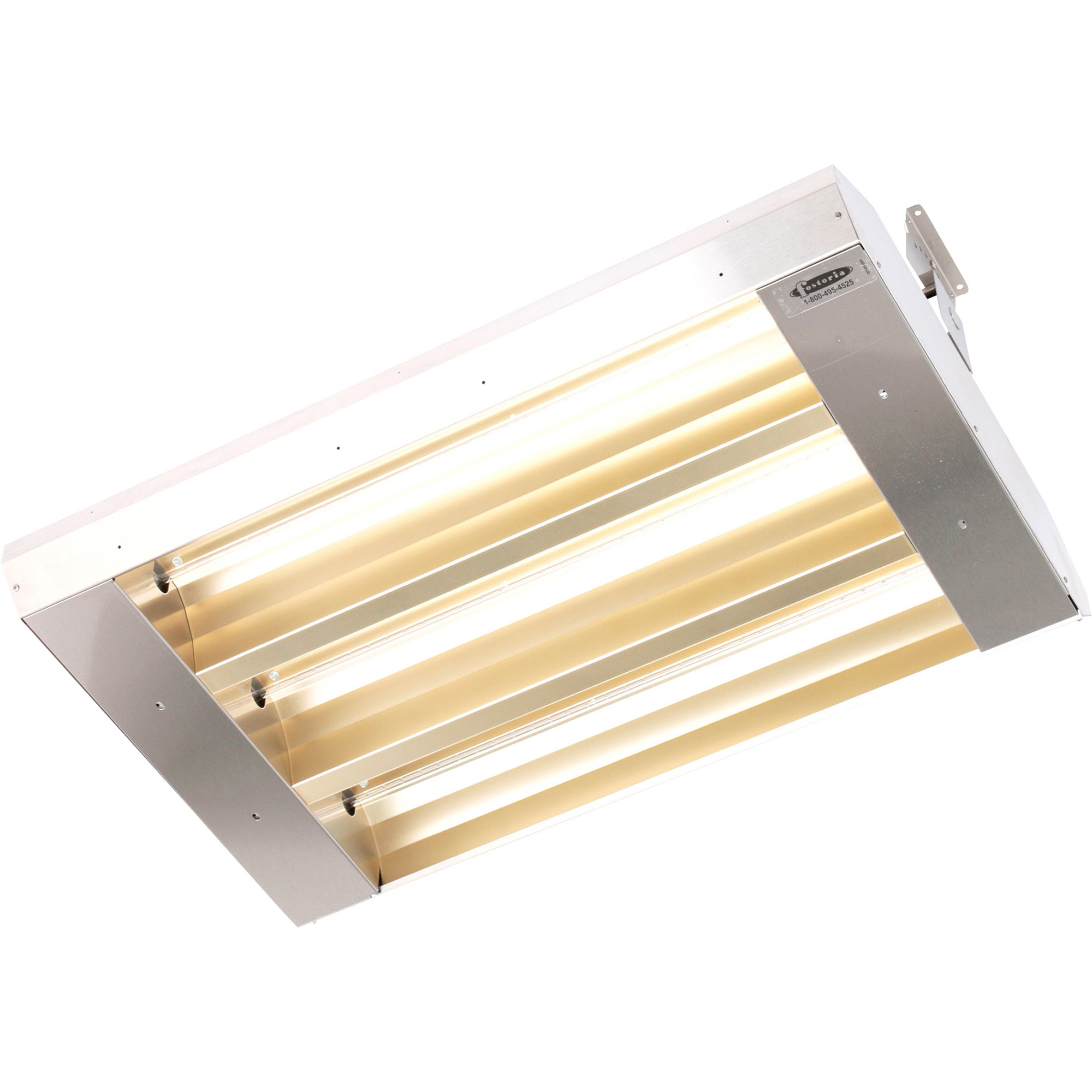 THSS Series Mul-T-Mount Indoor/Outdoor Quartz Infrared Heater, 25,298 BTU, 240 Volts, Stainless Steel, Model# - TPI 343-60-THSS-240V