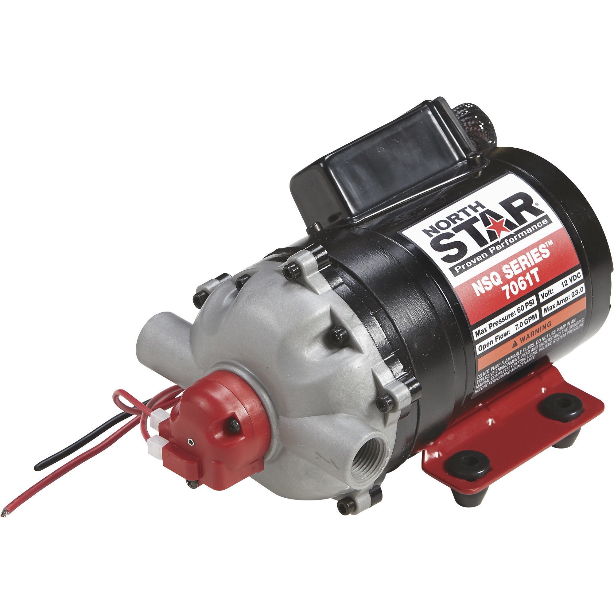 NorthStar NSQ Series 12V On-Demand Sprayer Diaphragm Pump â 7 GPM, Turns Off @ 60 PSI