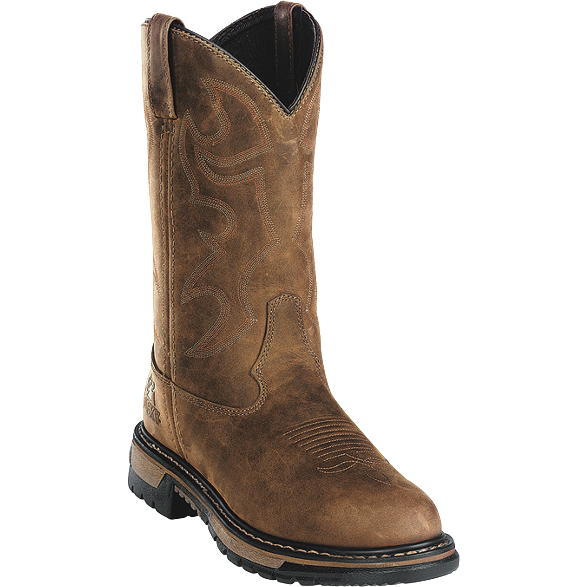 Rocky Men's 11Inch Branson Roper Waterproof Wellington Boot - Brown, Size 7, Model 2733