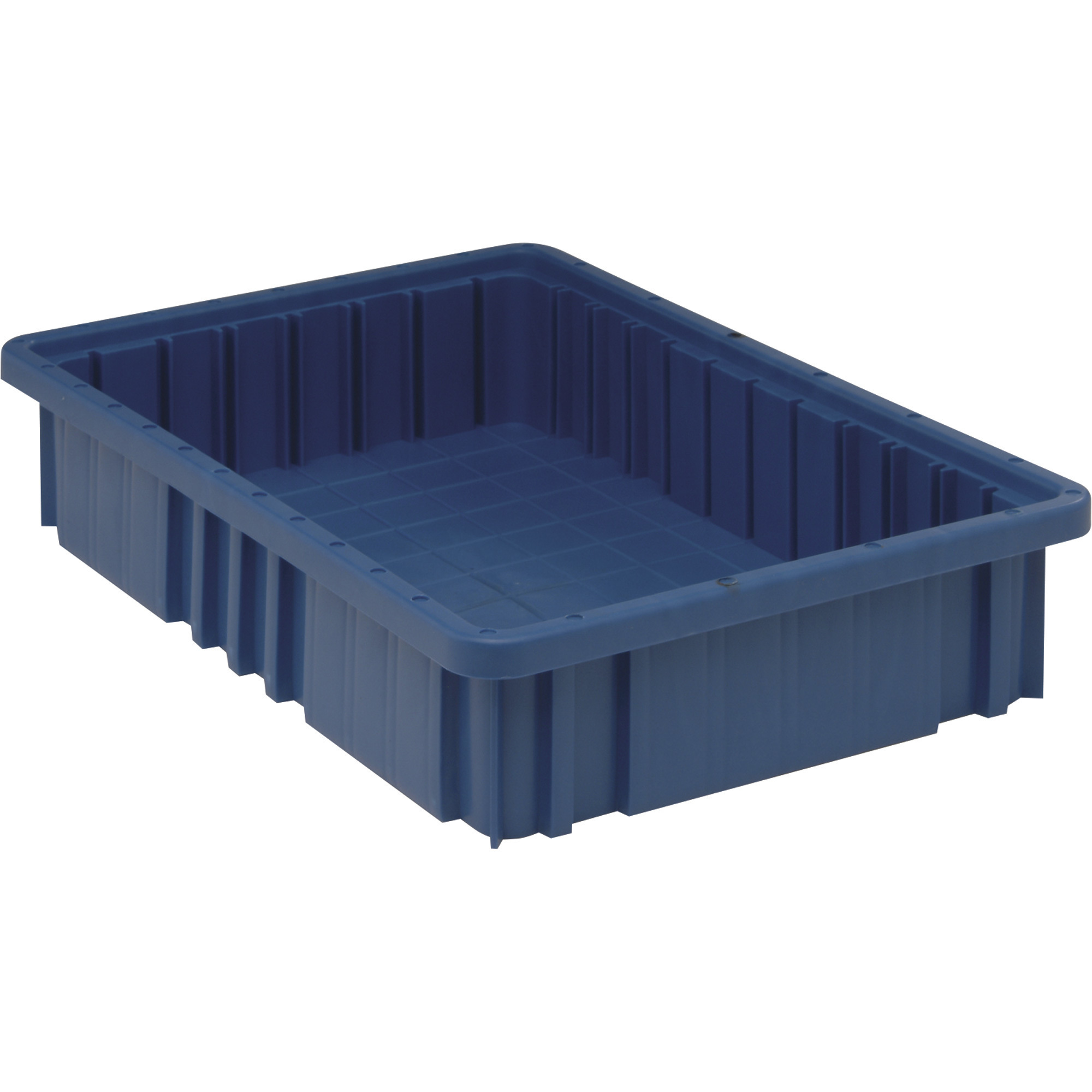 Quantum Storage Dividable Grid Container, 12-Pack, 16 1/2Inch L x 10 7/8Inch W x 3 1/2Inch H, Blue, Model DG92035BL