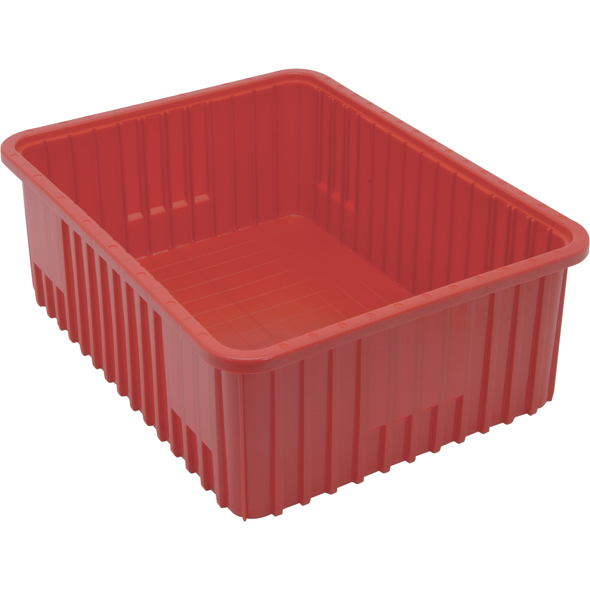 Quantum Storage Dividable Grid Container, 3-Pack, 22 1/2Inch L x 17 1/2Inch W x 8Inch H, Red, Model DG93080RD