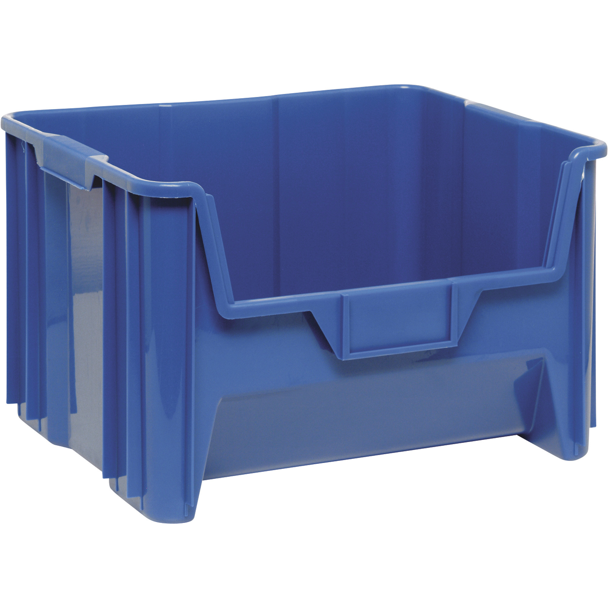 Quantum Storage Giant Stack Container, 3-Pack, 15 1/4Inch L x 19 7/8Inch W x 12 7/16Inch H, Blue, Model QGH700BLCS