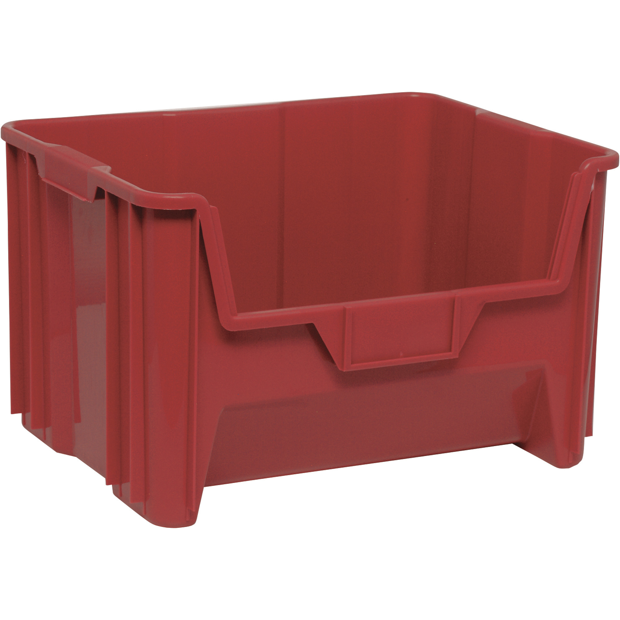 Quantum Storage Giant Stack Container, 3-Pack, 15 1/4Inch L x 19 7/8Inch W x 12 7/16Inch H, Red, Model QGH700RDCS