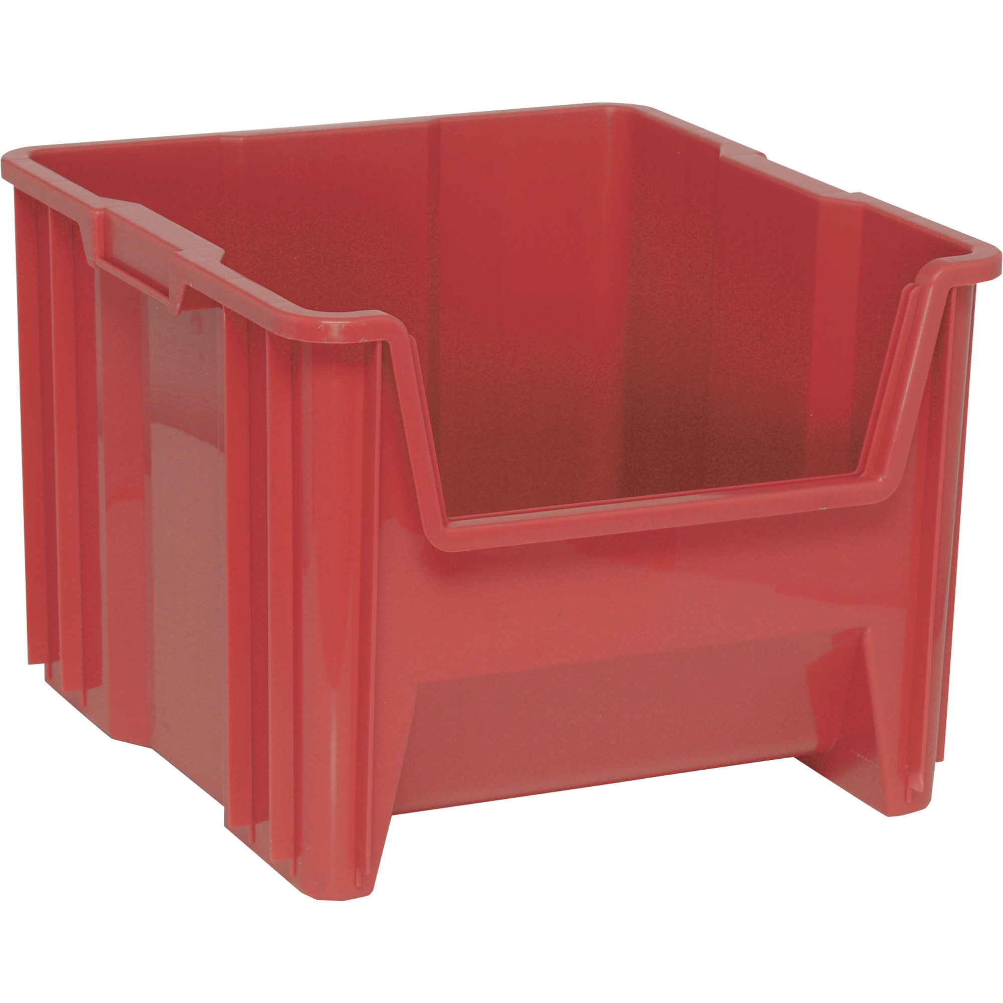 Quantum Storage Giant Stack Container, 2-Pack, 17 1/2Inch L x 16 1/2Inch W x 12 1/2Inch H, Red, Model QGH800RDCS