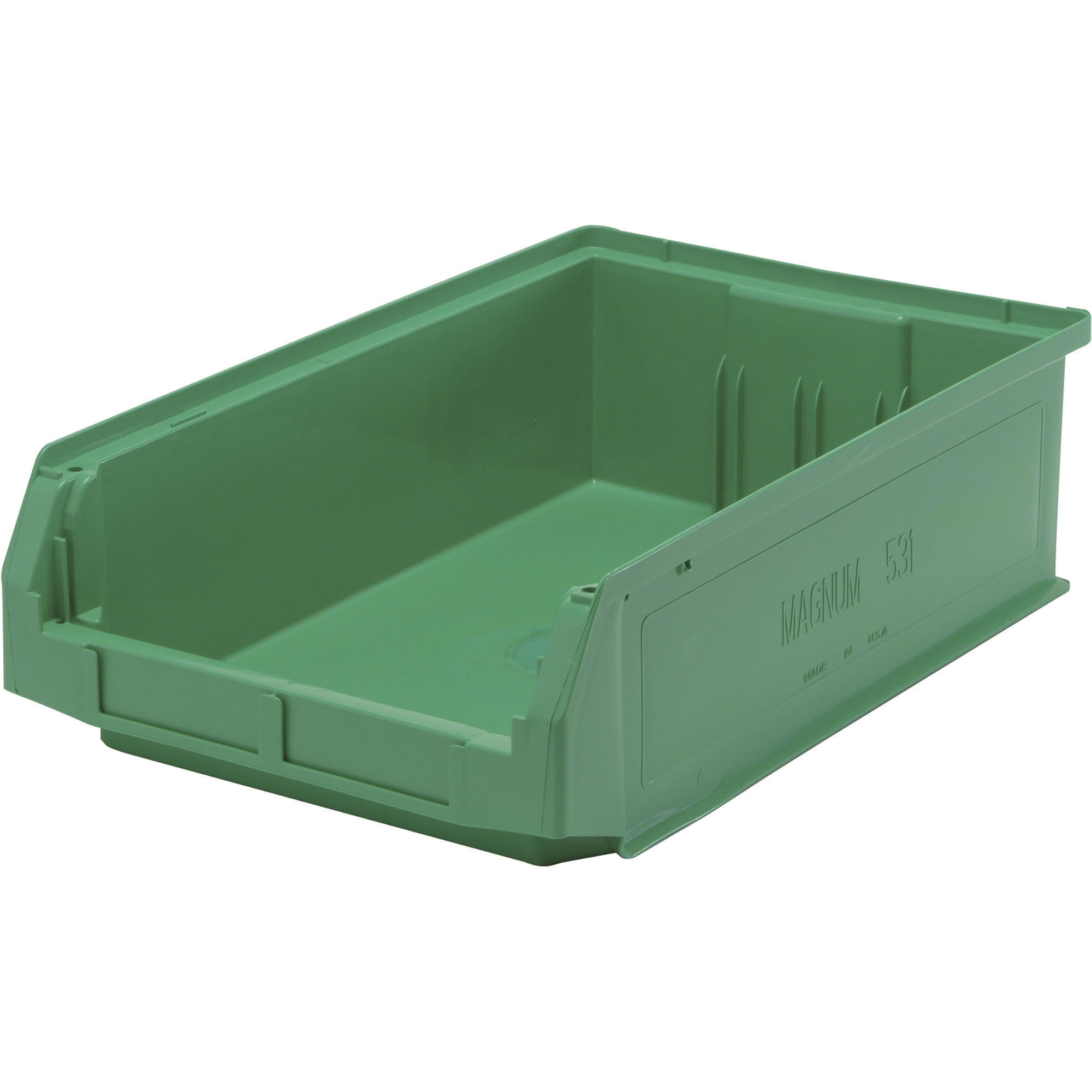 Quantum Storage Magnum Bin, 6-Pack, 19 3/4Inch L x 12 3/8Inch W x 5 7/8Inch H, Green, Model QMS531GNCS