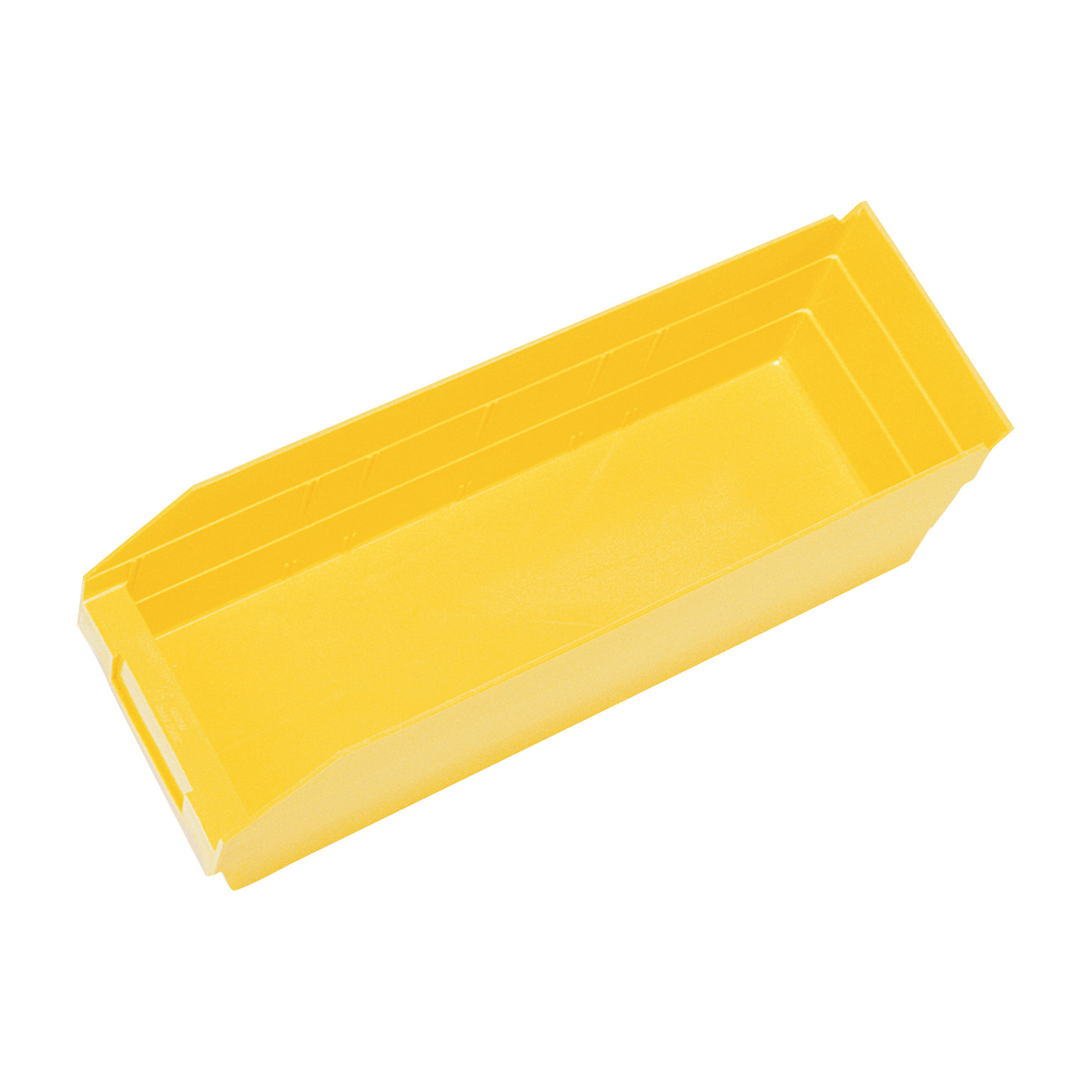 Quantum Storage Economy Shelf Bins, 11 5/8Inch x 4 1/8Inch x 4Inch Size, Yellow, Carton of 36, Model QSB101YLCS