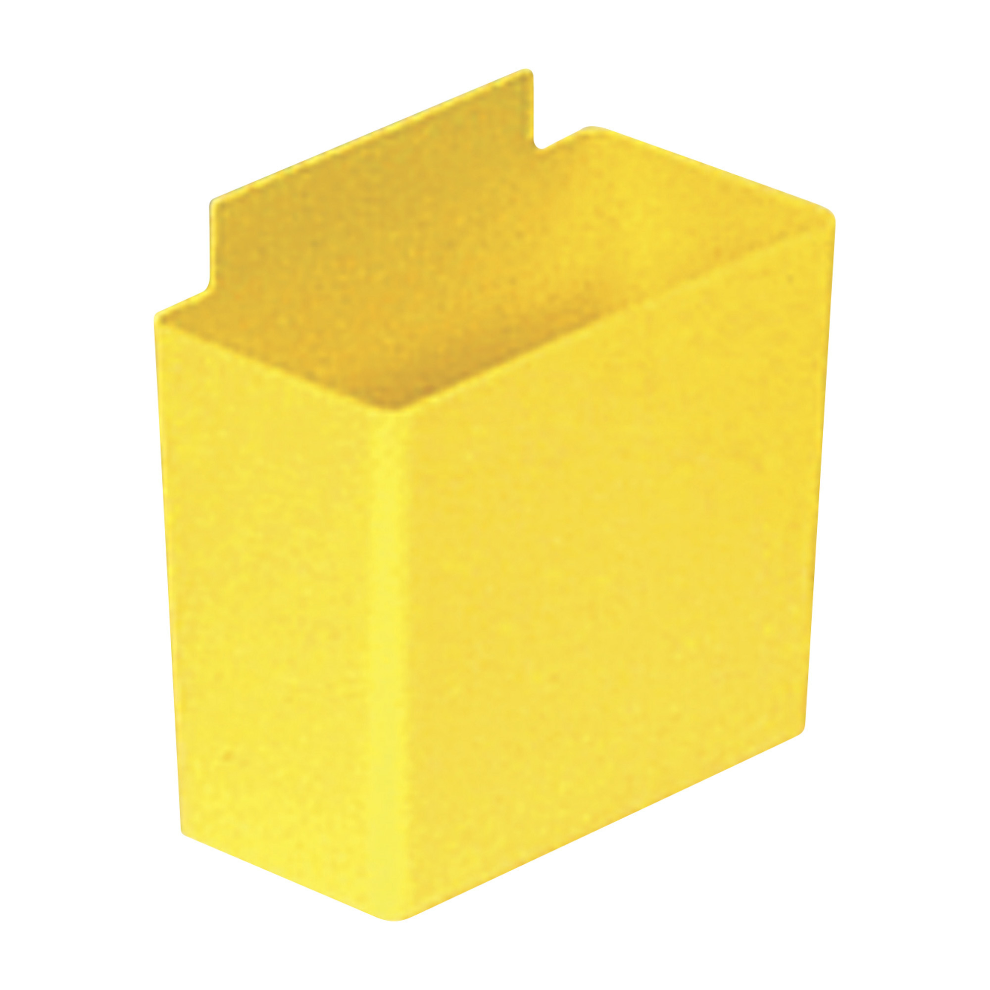 Quantum Storage Bin Cup, 3 1/4Inch x 1 3/4Inch x 3Inch Size, Yellow, Carton of 48, Model QBC111YLCS