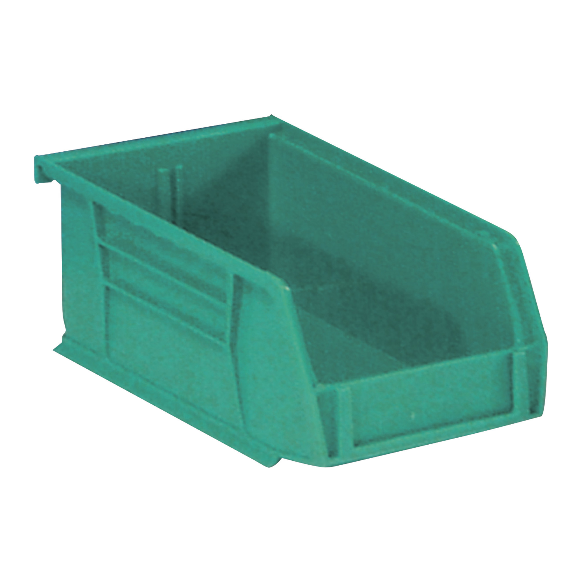 Quantum Storage Heavy Duty Stacking Bins, 10 7/8Inch x 5 1/2Inch x 5Inch Size, Green, Carton of 12, Model QUS230GNCS