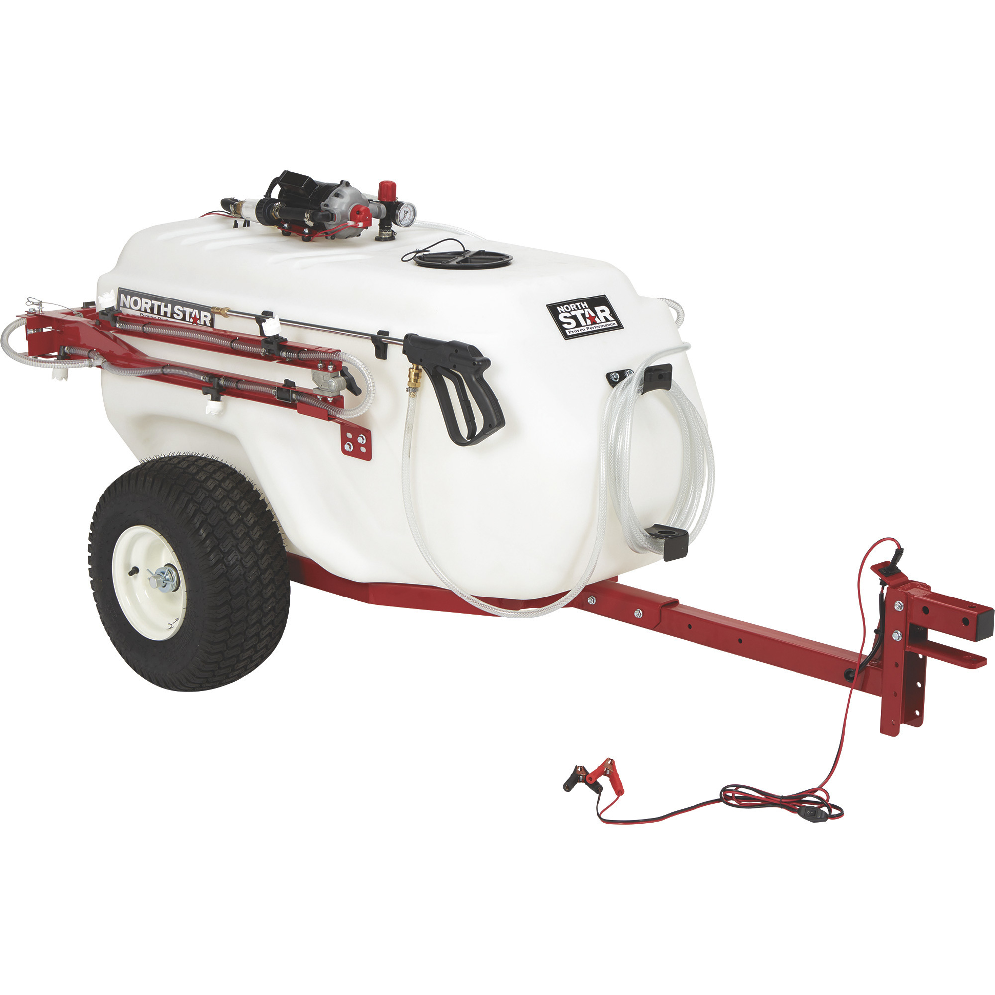 NorthStar Tow-Behind Trailer Boom Broadcast and Spot Sprayer â 101-Gallon, 7.0 GPM, 12V DC, Model 282592