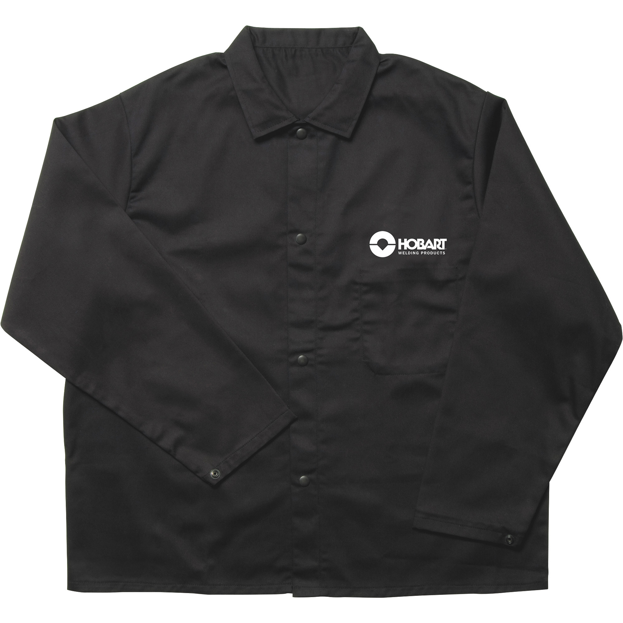 Hobart Welding Jacket - Flame-Retardant Cotton, Black, XX-Large, Model 770568