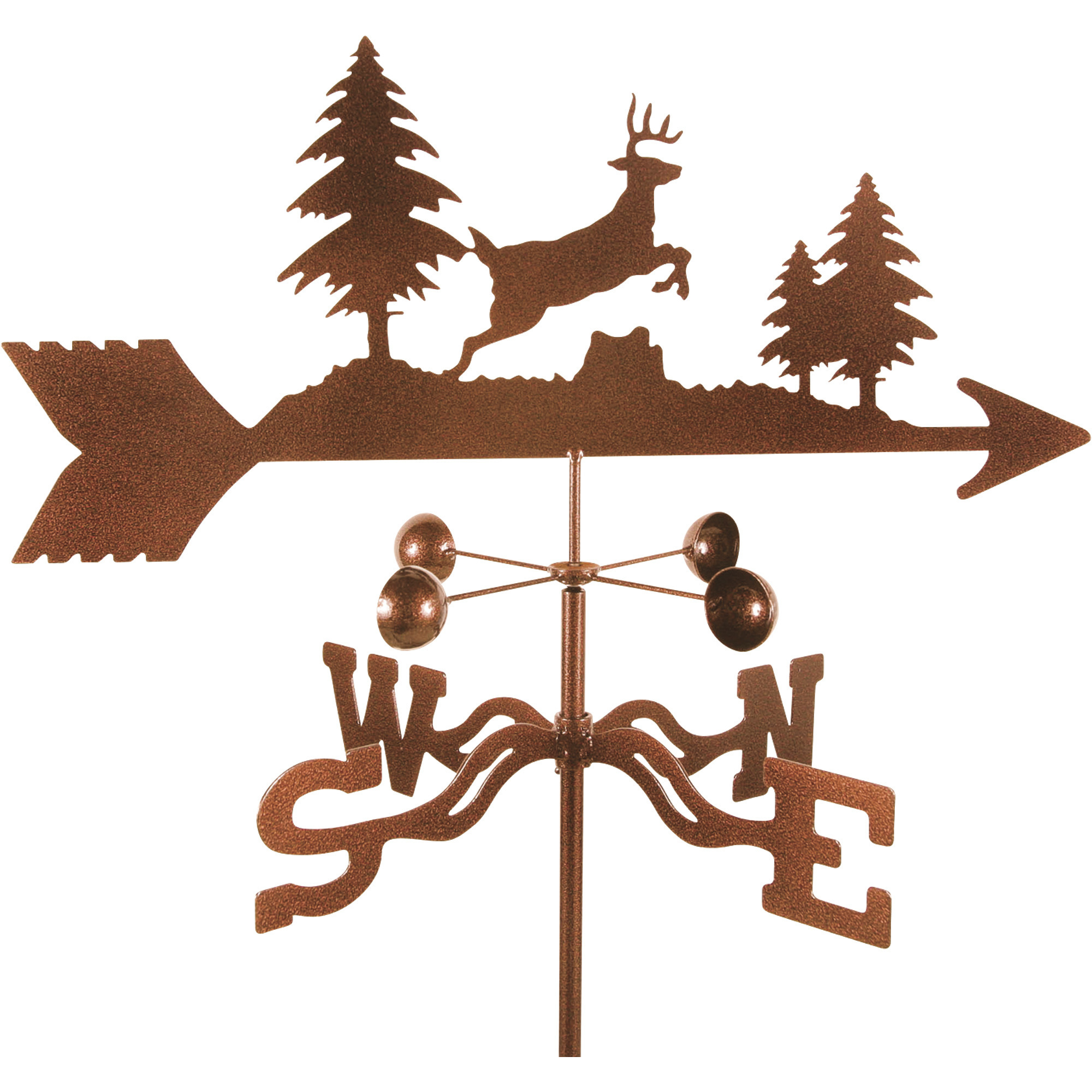 EZ Vane Roof Mount Weathervane â Leaping Deer, Model EZ1307-RF