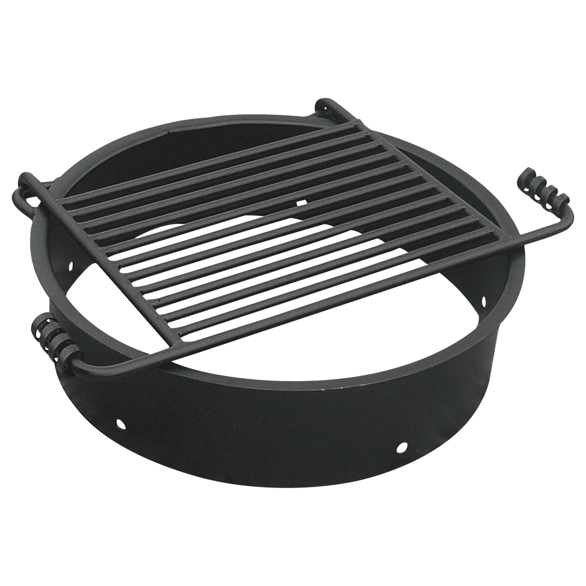 Pilot Rock Steel Fire Ring with Cooking Grate â 24Inch Diameter, Model FS-24/6