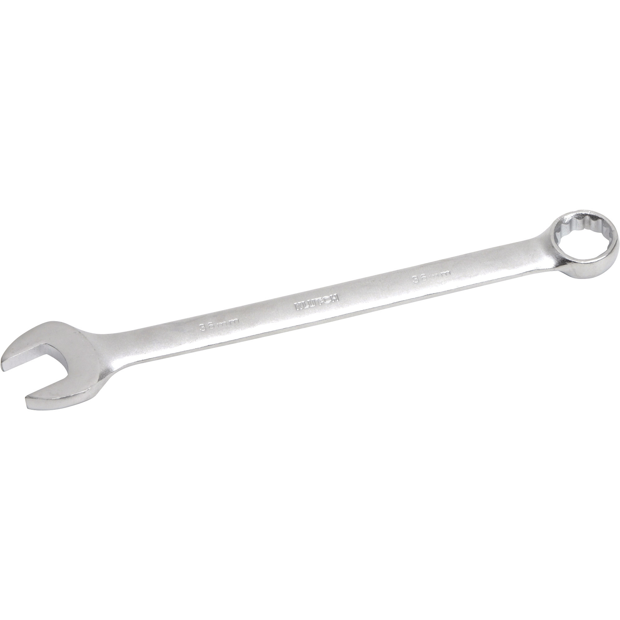 Klutch Full Polish Combination Wrench, Metric, 36mm